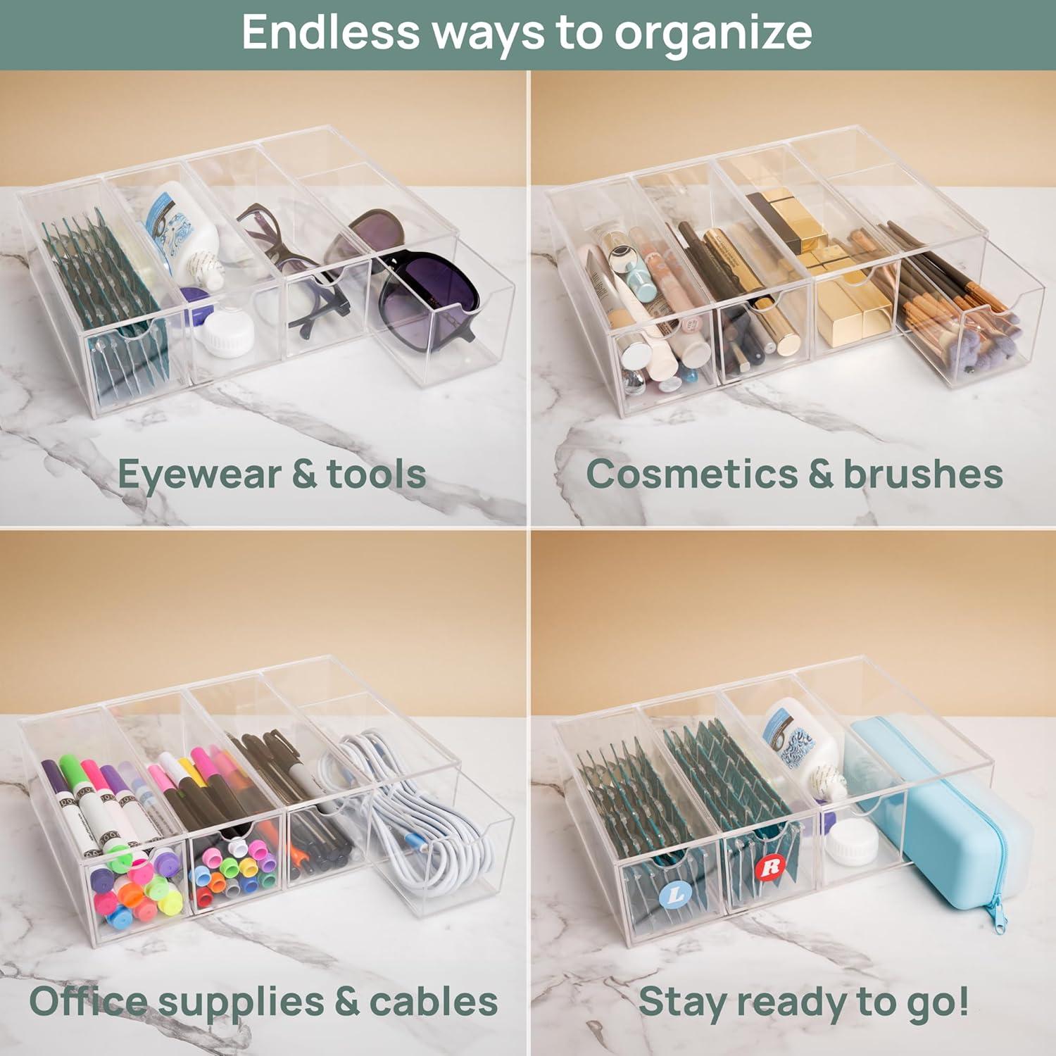 Organizador de Lentes de Contacto Visfresh 4 Cajones Transparente