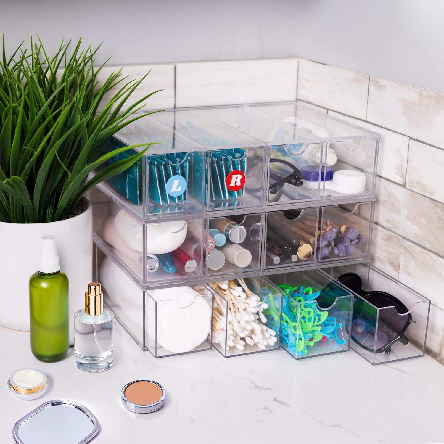 Organizador de Lentes de Contacto Visfresh 4 Cajones Transparente