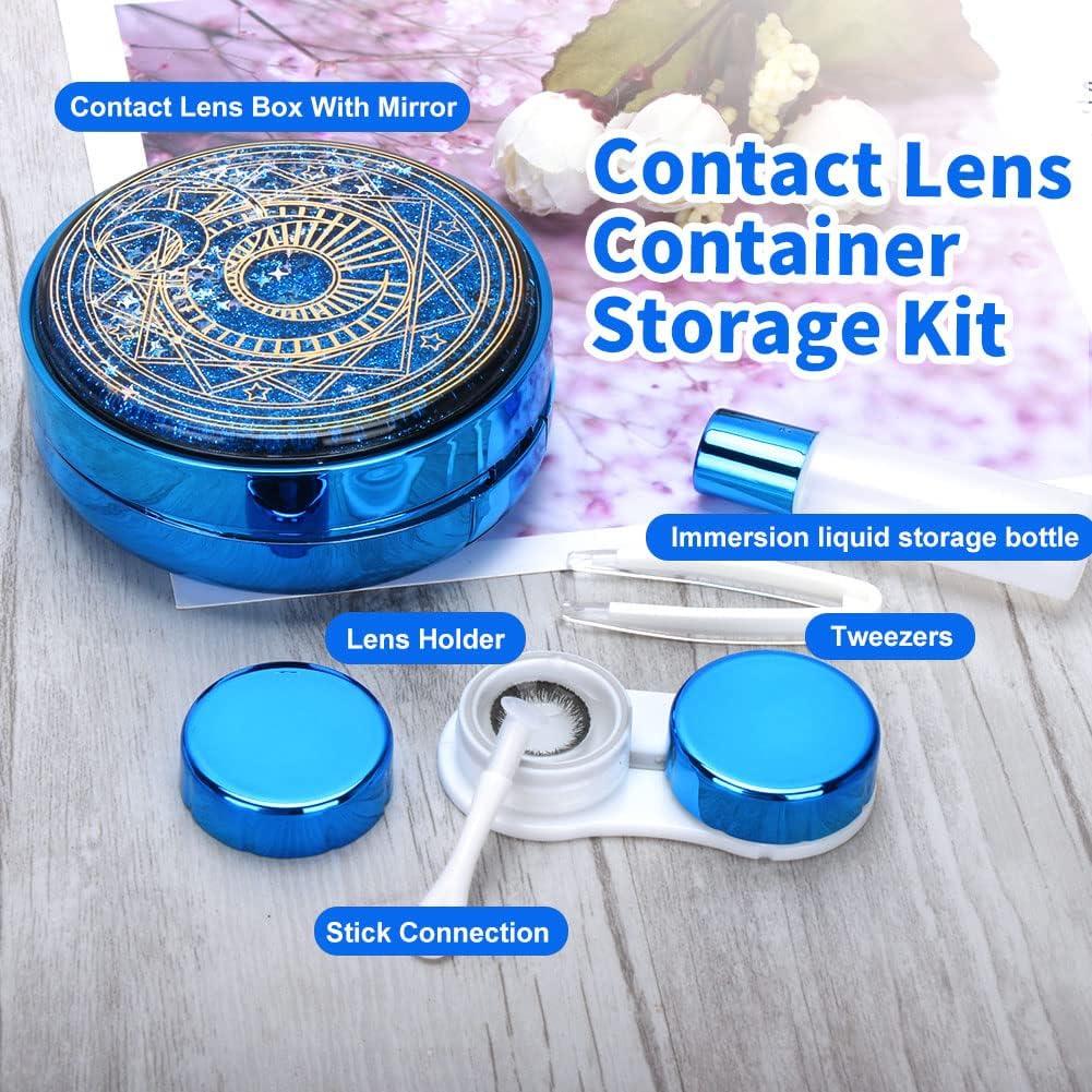 Estuche para Lentes de Contacto ofone Azul 5 en 1 Portátil