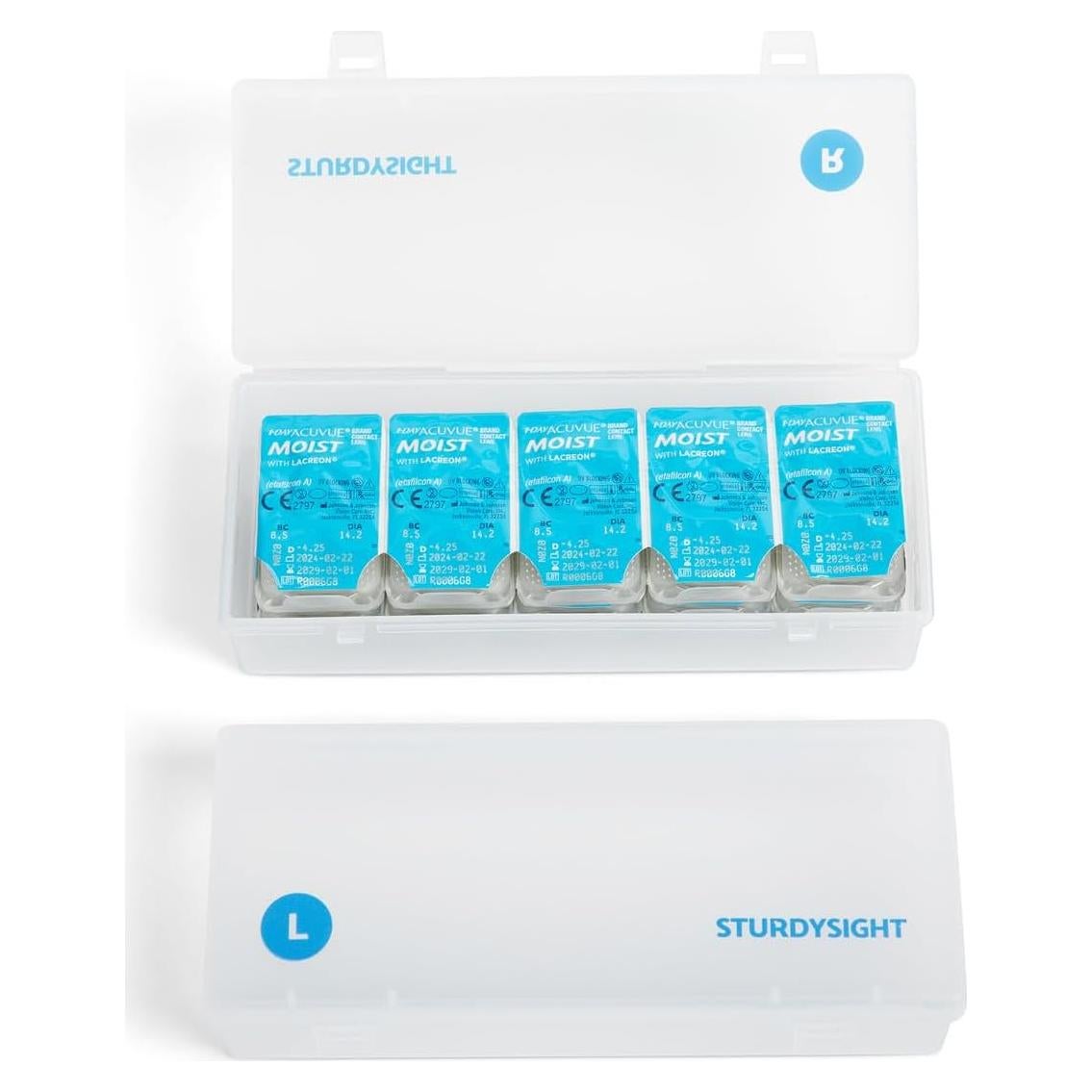 Estuches organizadores de lentes de contacto - 2 unidades - 30 a 40 lentes