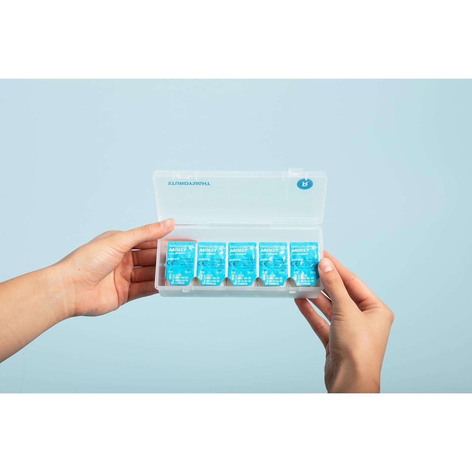 Estuches organizadores de lentes de contacto - 2 unidades - 30 a 40 lentes