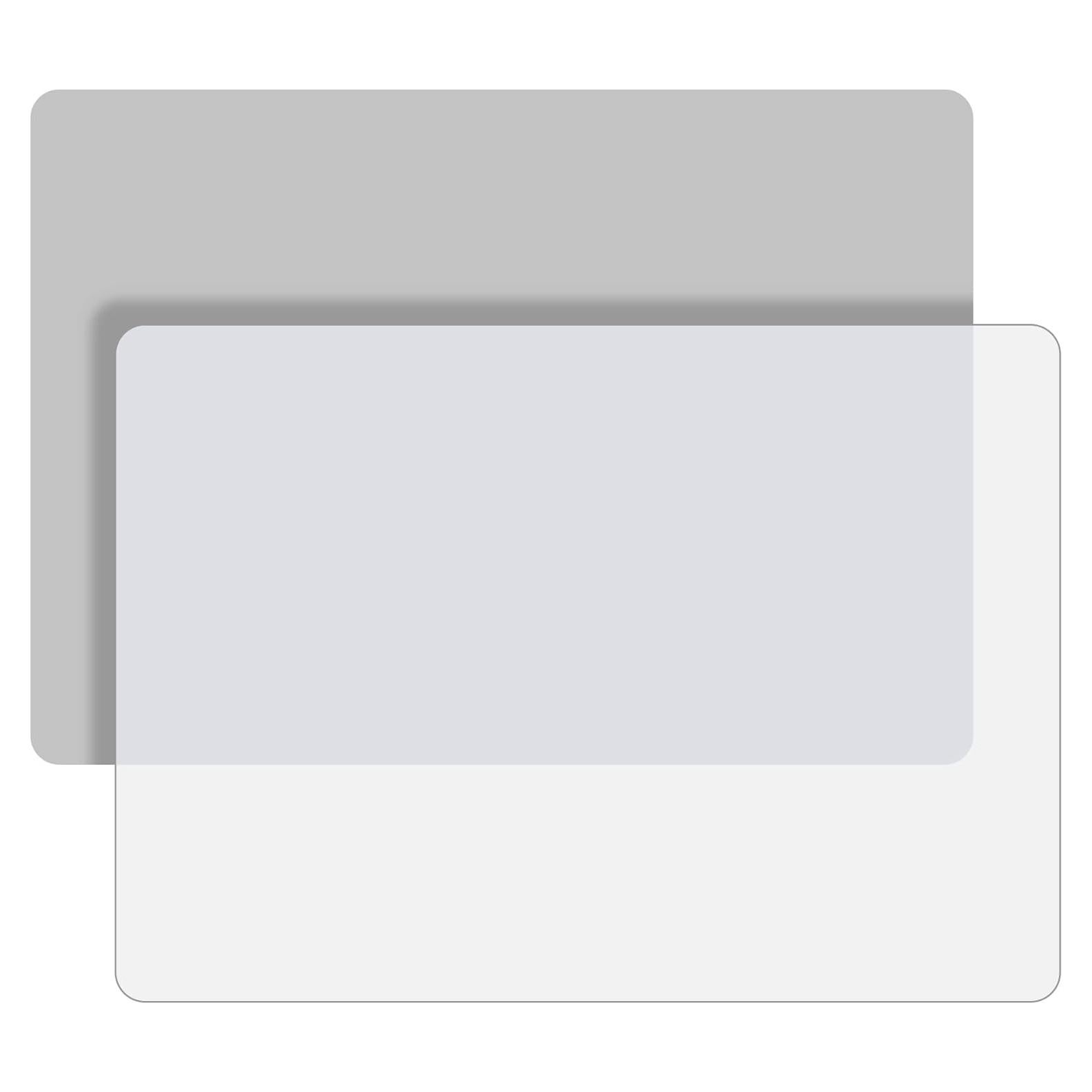 LEOBRO Tapetes de Silicona 2 Pcs 29.64x20.99cm Gris Claro