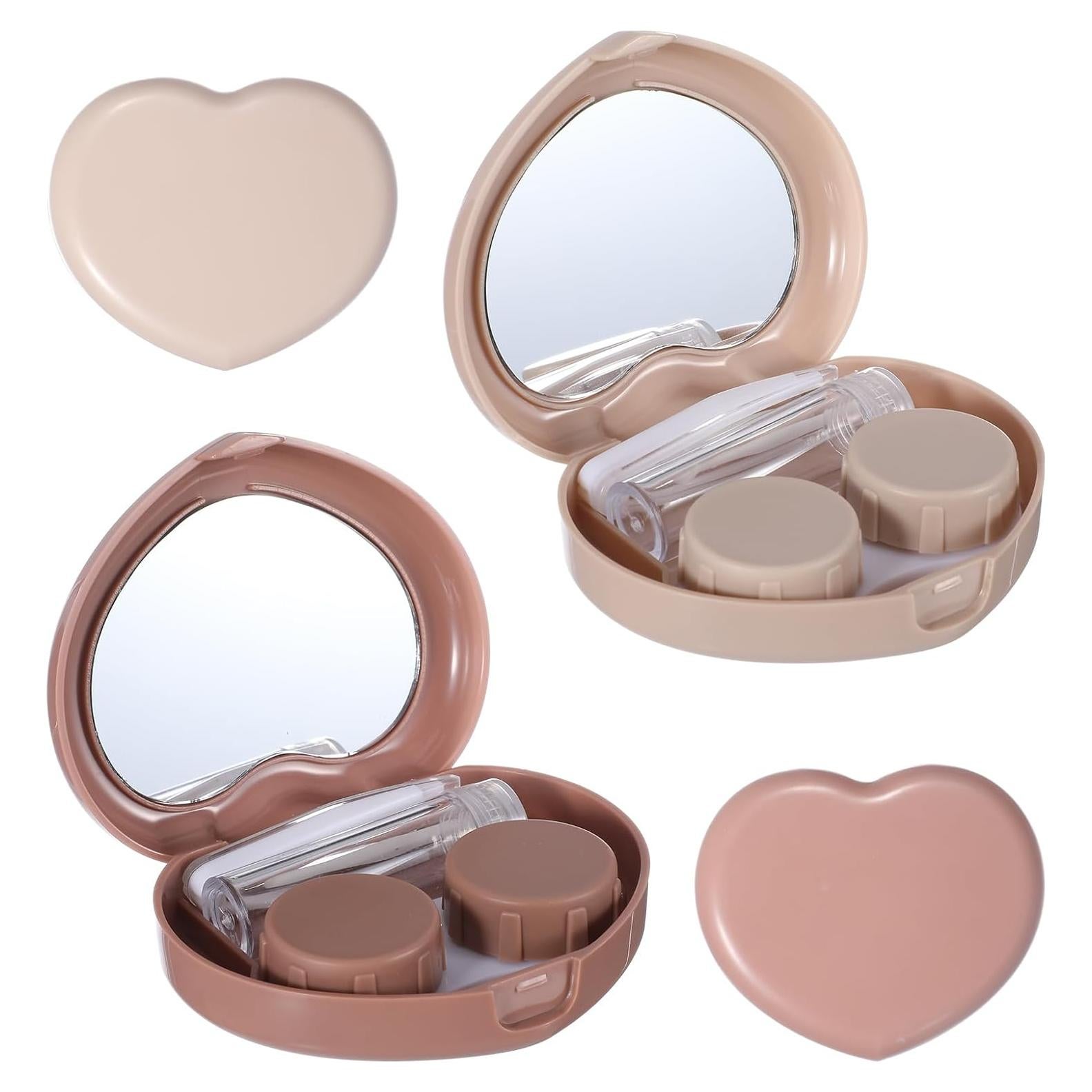 Estuche de Lentes de Contacto ValueBargain Corazón 2PCS