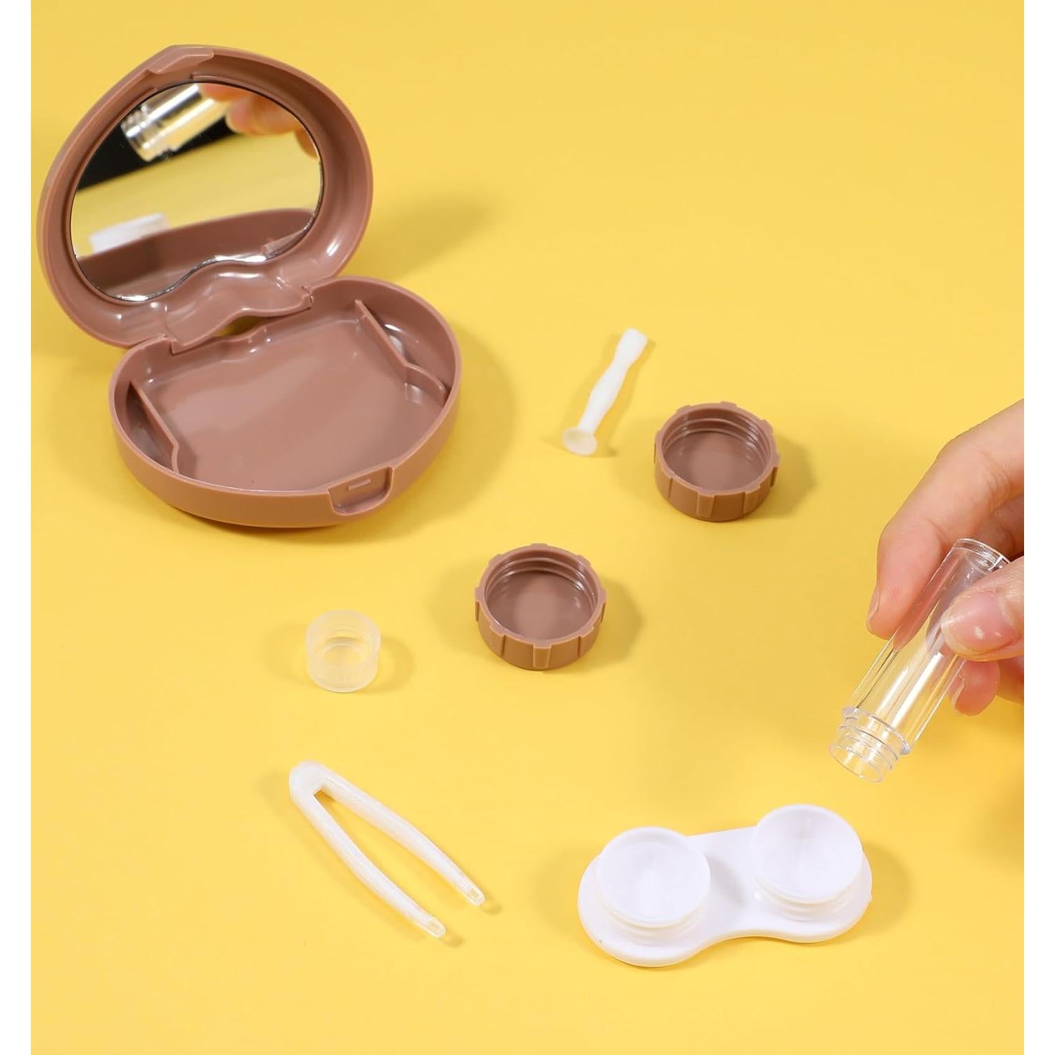 Estuche de Lentes de Contacto ValueBargain Corazón 2PCS