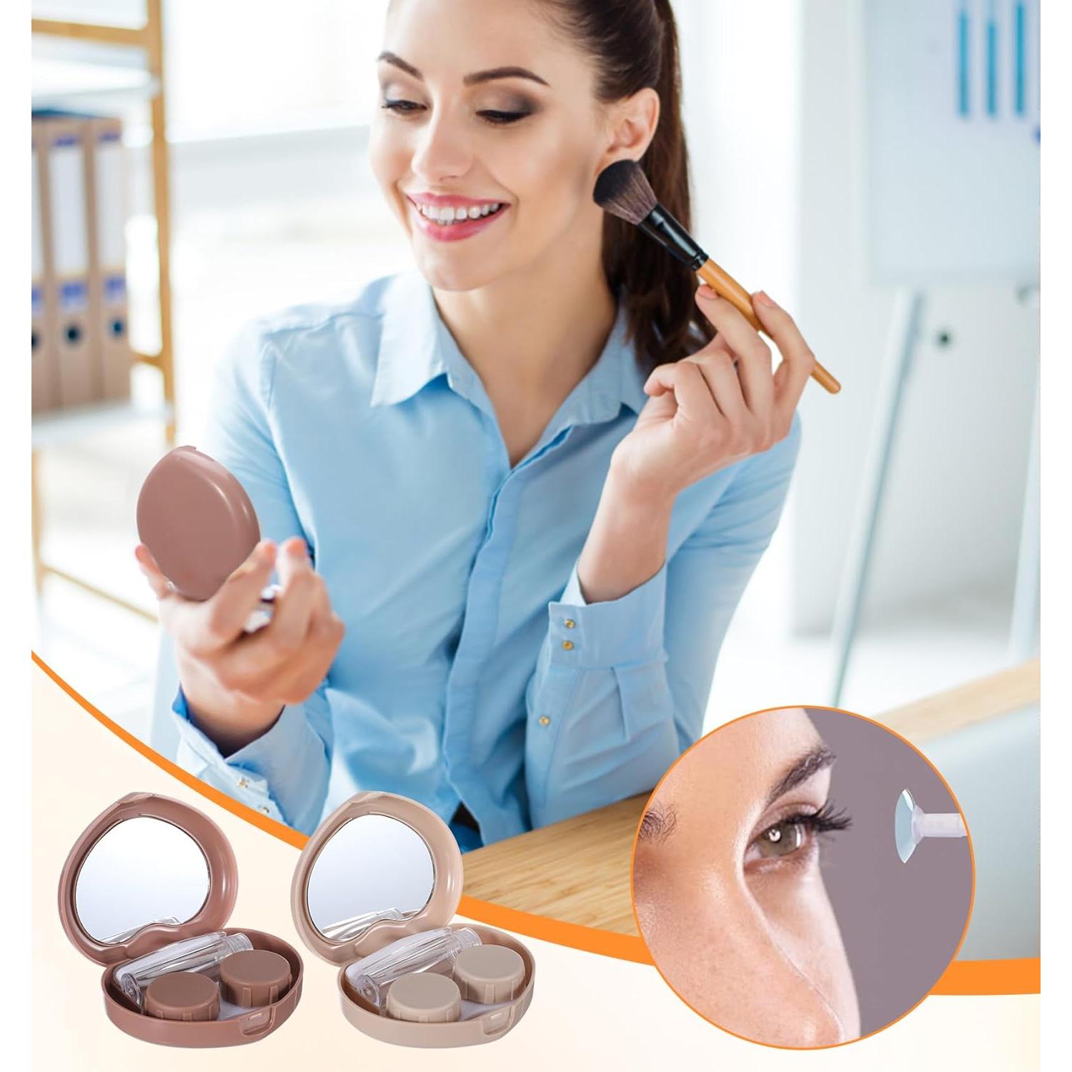 Estuche de Lentes de Contacto ValueBargain Corazón 2PCS