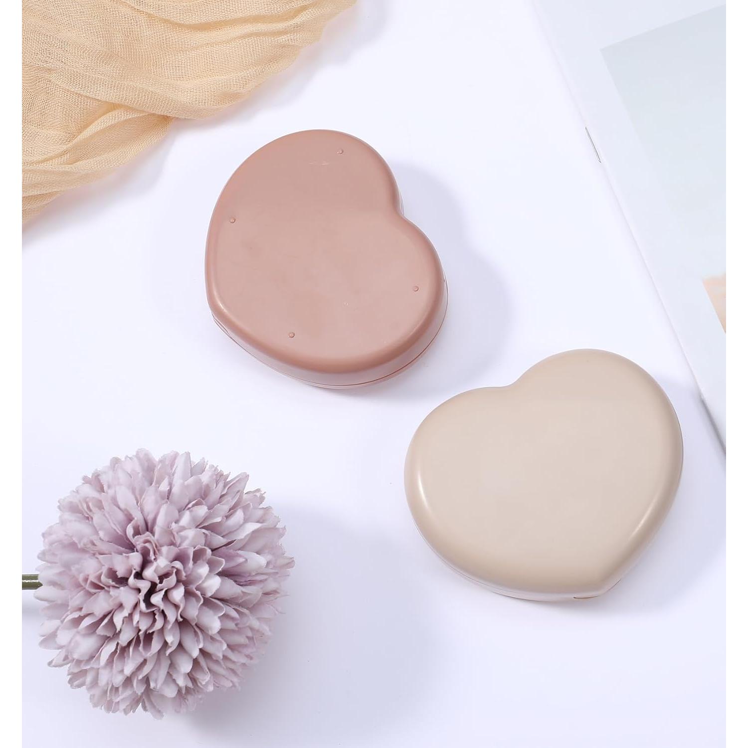 Estuche de Lentes de Contacto ValueBargain Corazón 2PCS