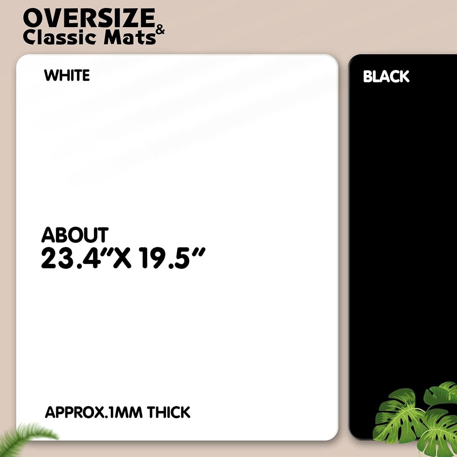 LEOBRO Tapetes de Silicona 59.4x49.5cm Antiadherente