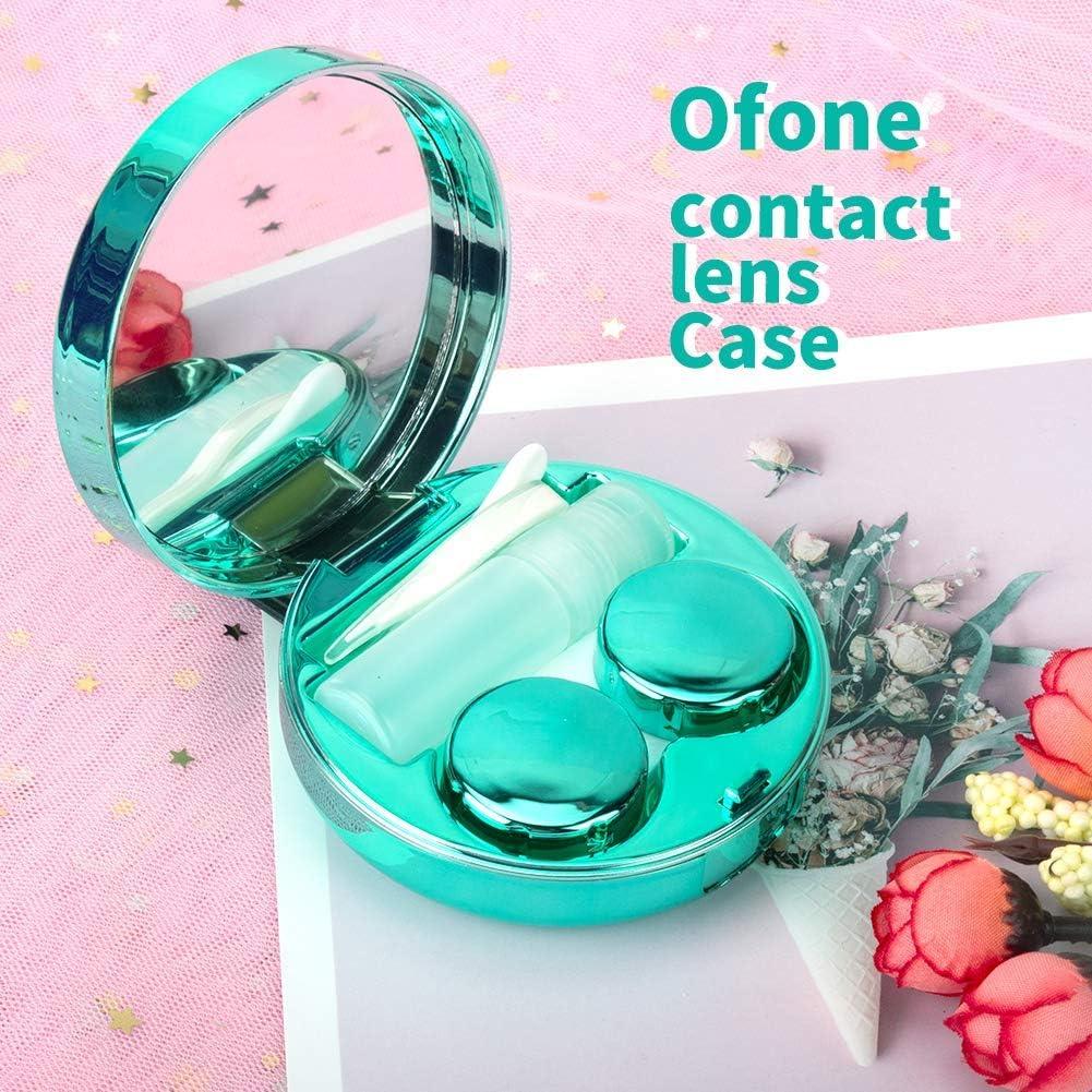 Estuche para Lentes de Contacto Ofone Verde 5 en 1 con Accesorios