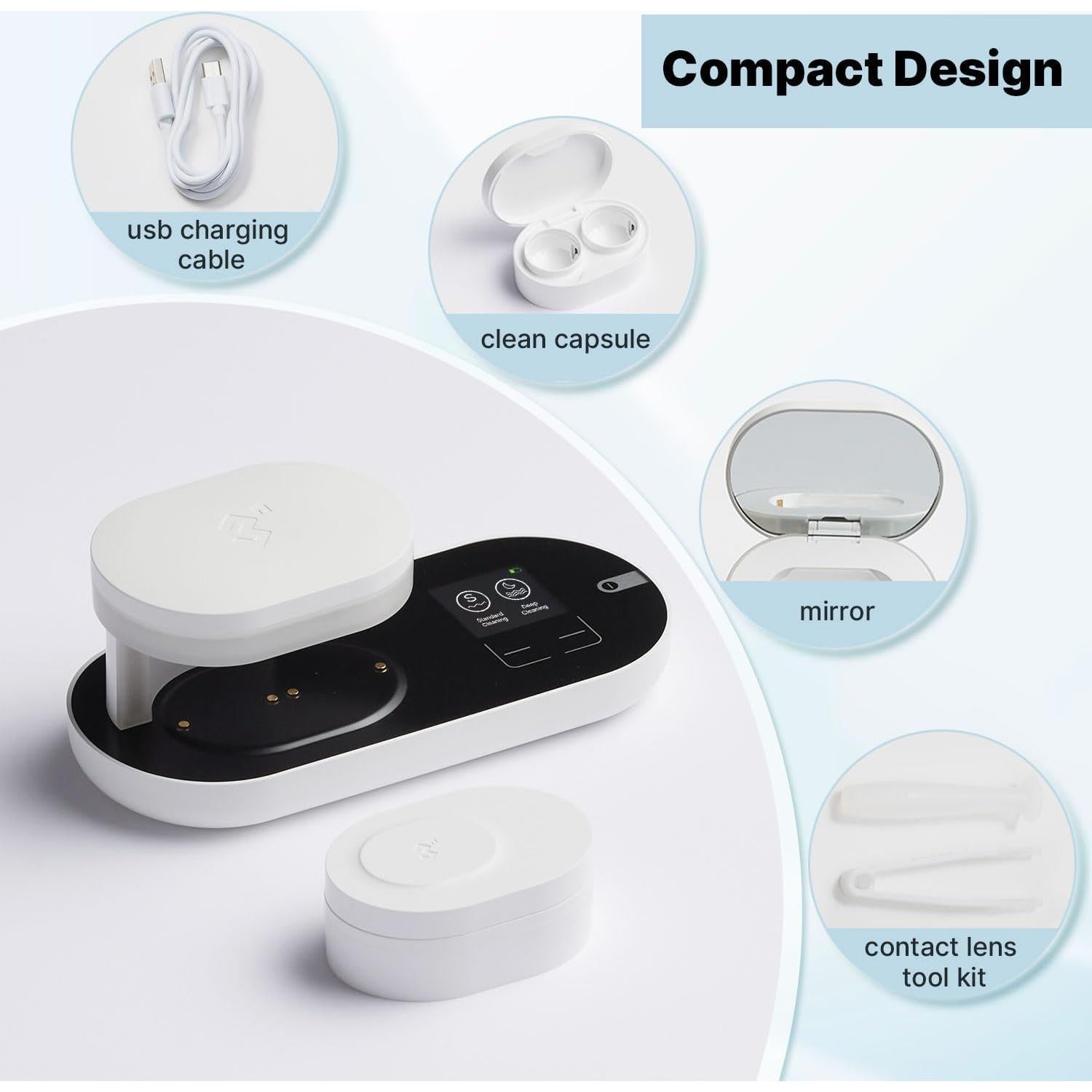 Limpiador de Lentes de Contacto ReO2 Soft con Tecnología Elepy