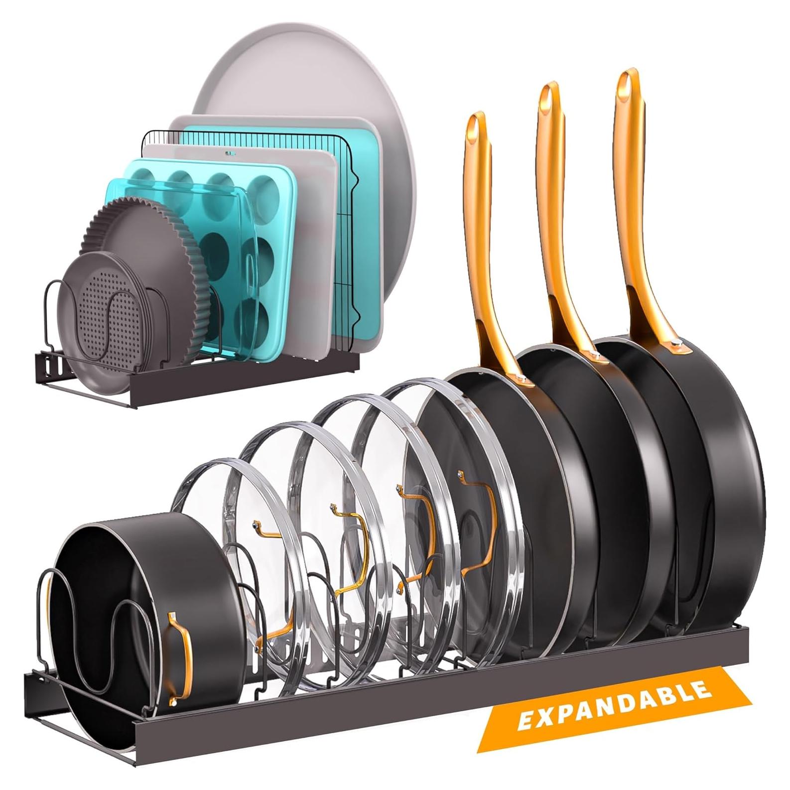 Organizador de Sartenes y Ollas Norcalway Ajustable 11 Divisores