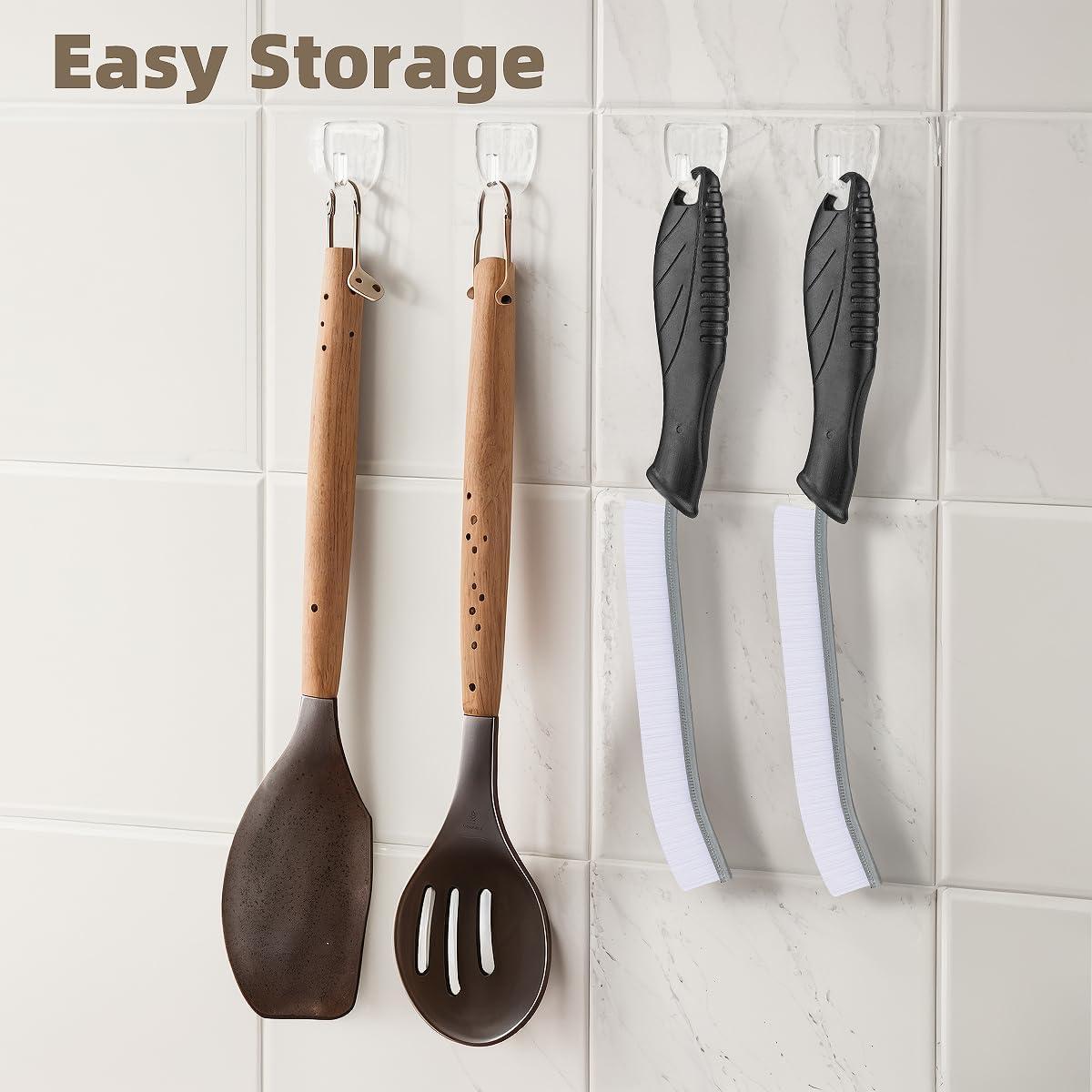 Cepillo de limpieza de ranuras SXhyf - Cerdas duras, Negro