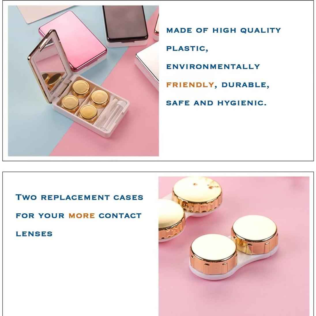 Estuche para Lentes de Contacto VORDRASSIL con Limpiador Manual