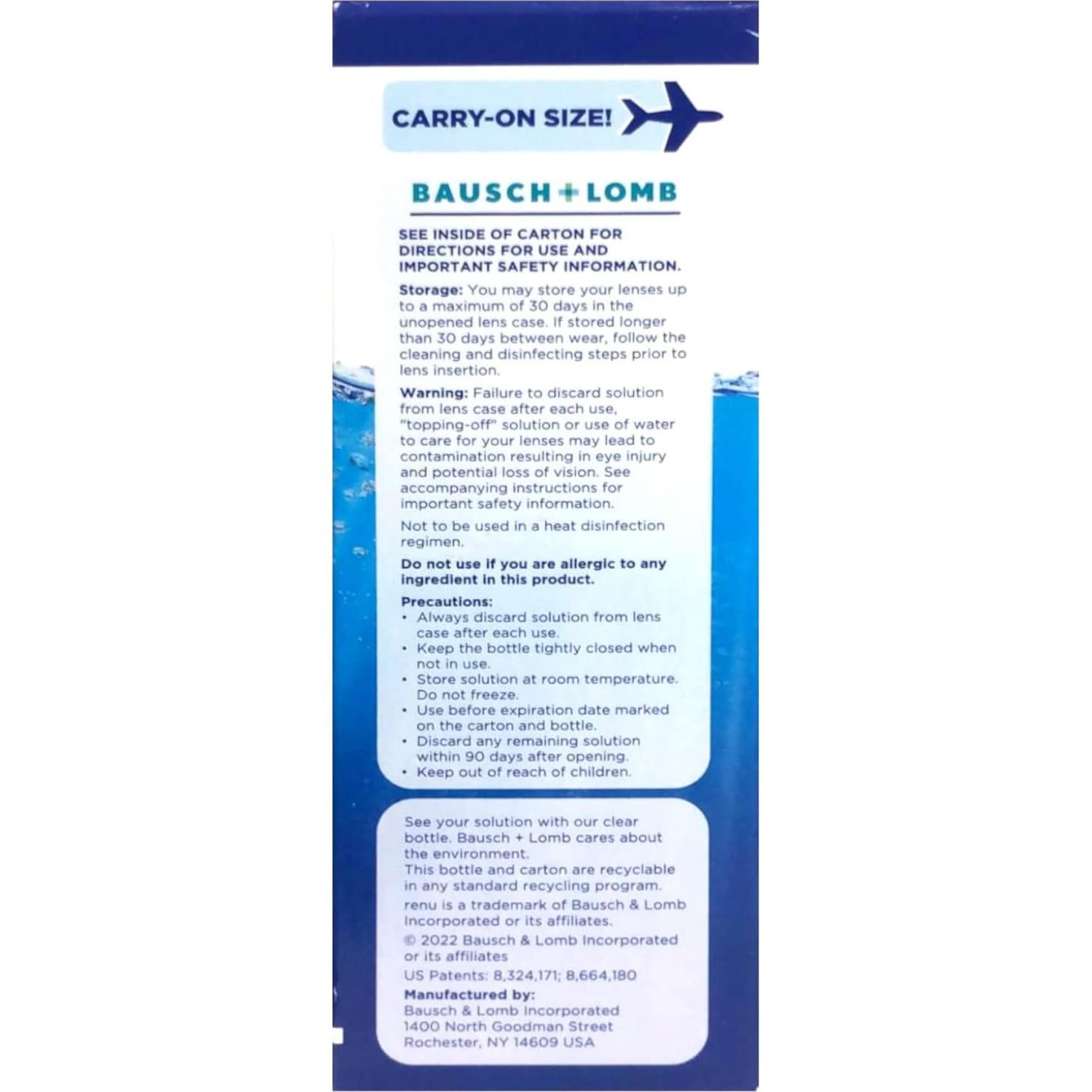 Renu Solución Multiusos para Lentes de Contacto 3x59ml