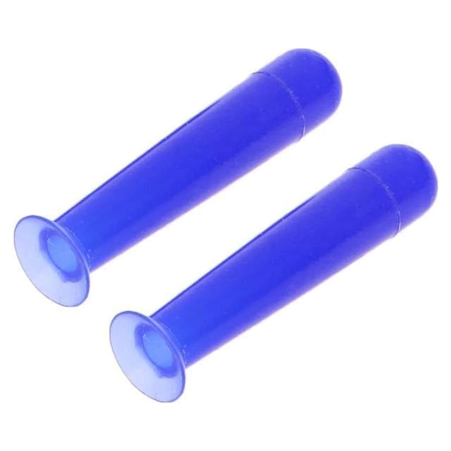Set de 2 Copas de Succión de Silicona Azul para Lentes de Contacto