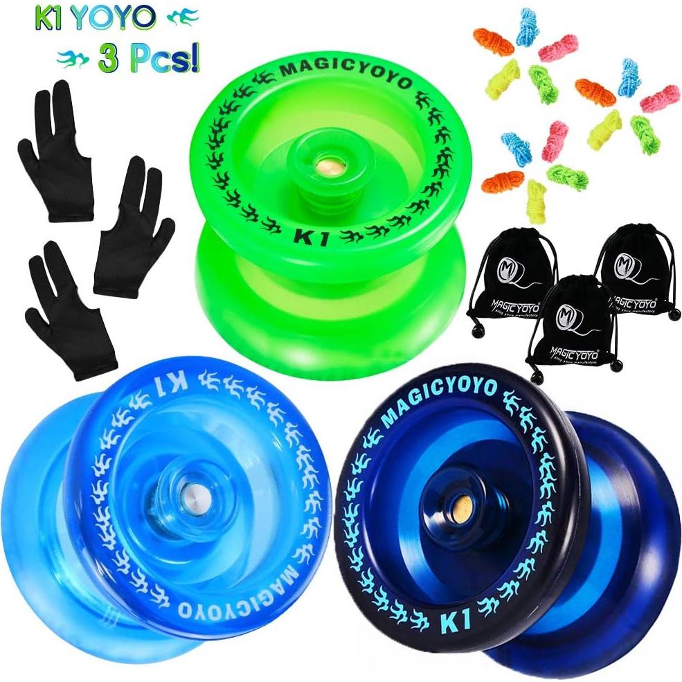Yoyo MAGICYOYO K1-Plus para Niños - Paquete de 3 Colores