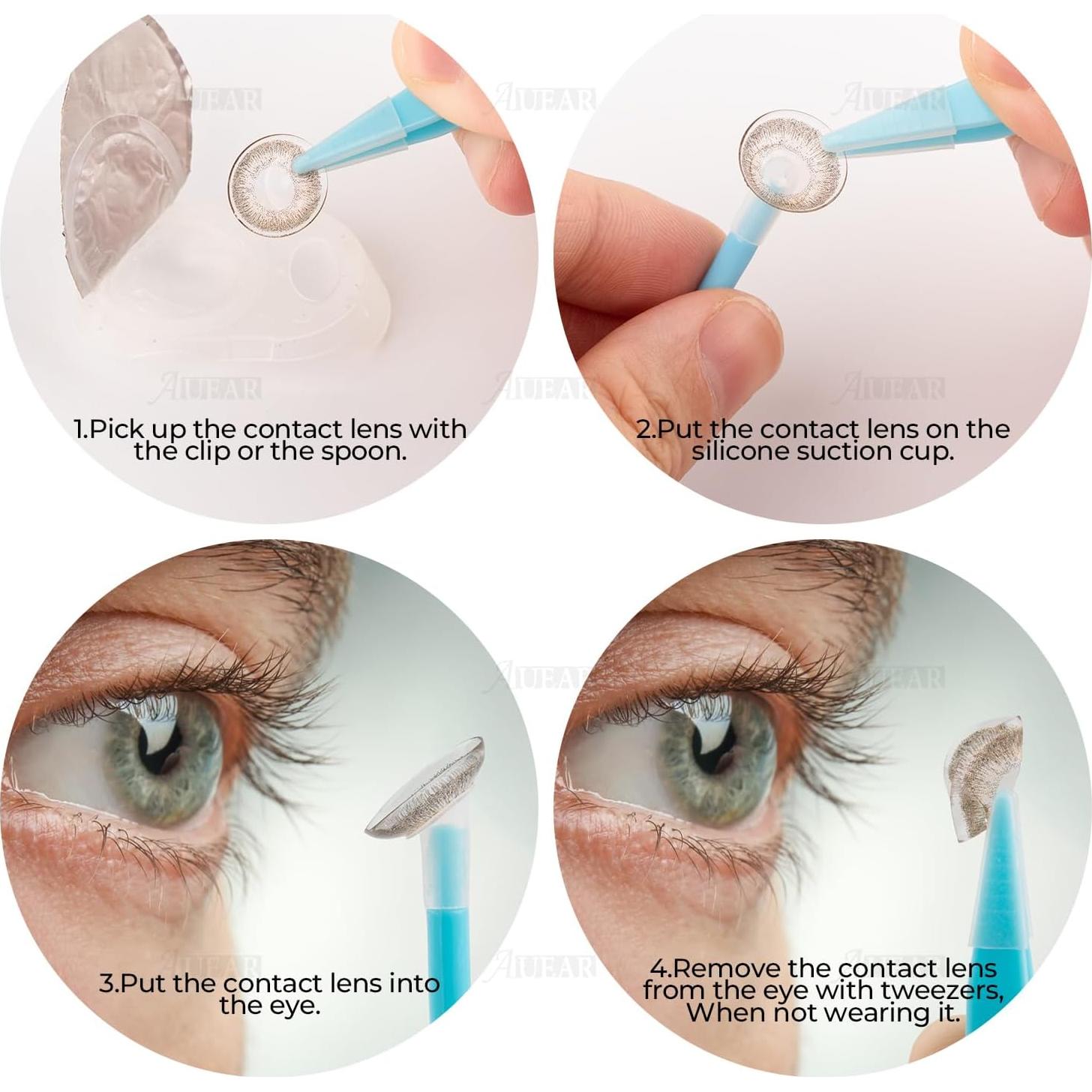 Set de 5 Herramientas de Viaje AUEAR para Lentes de Contacto