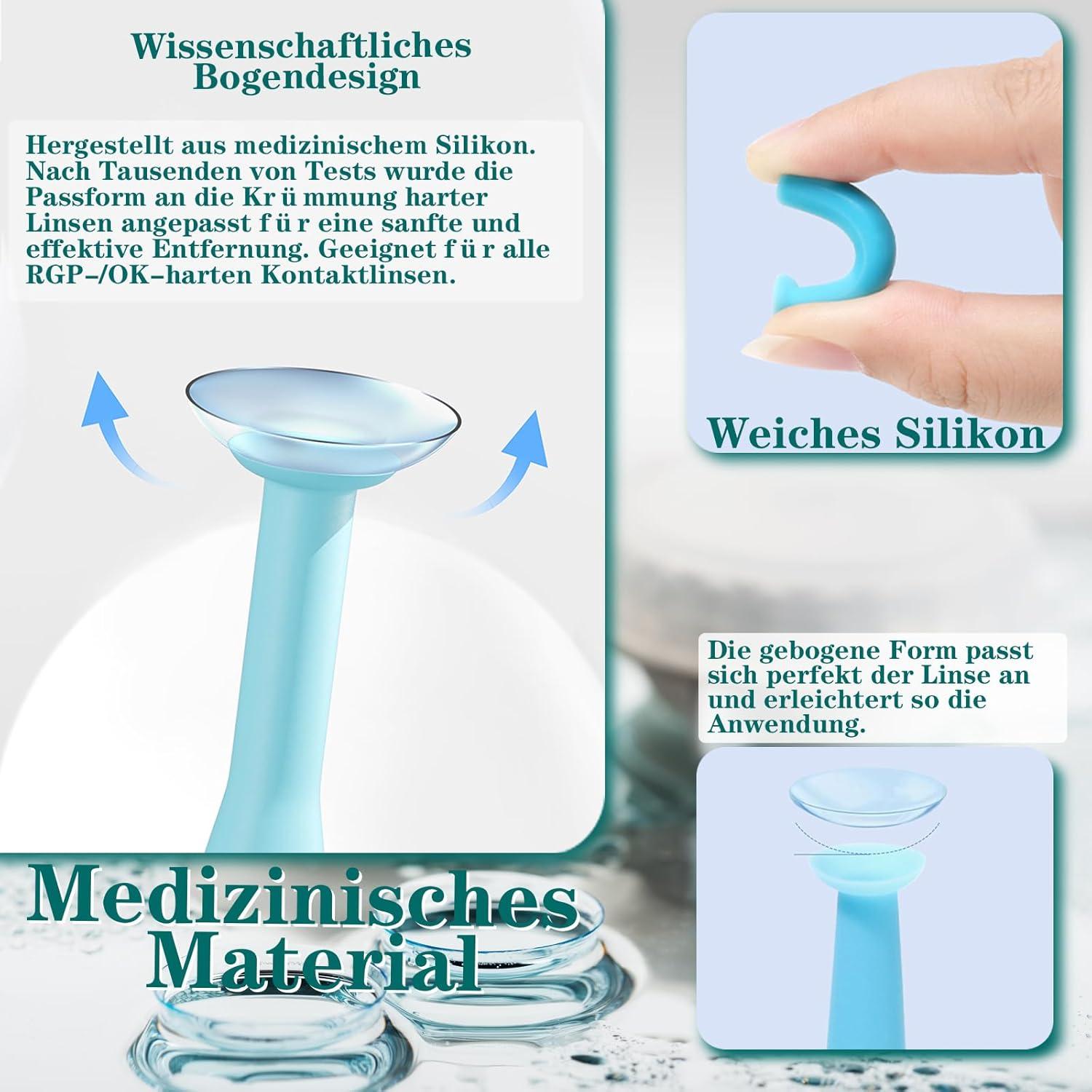 Kit de Cuidado de Lentes de Contacto Eagosion - 150ml, Bandeja y Herramientas