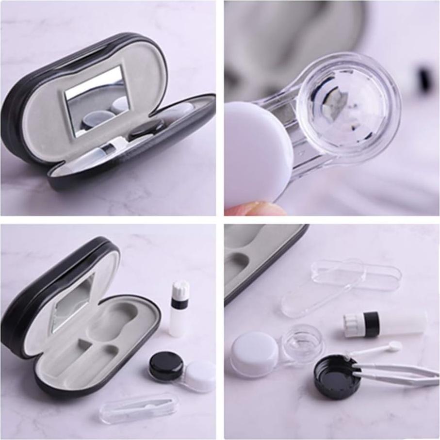 Estuche para Lentes de Contacto Tiger007 con Espejo y Accesorios