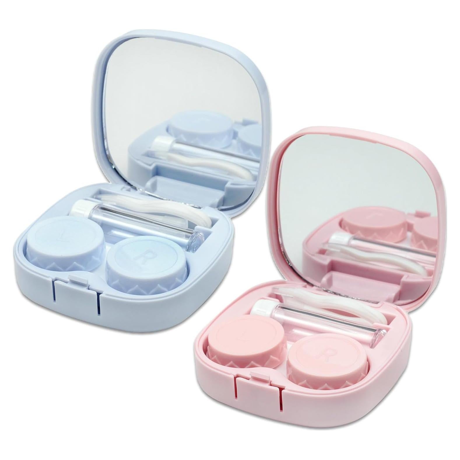 Kit de Viaje para Lentes de Contacto Zoolinn - Rosa y Azul