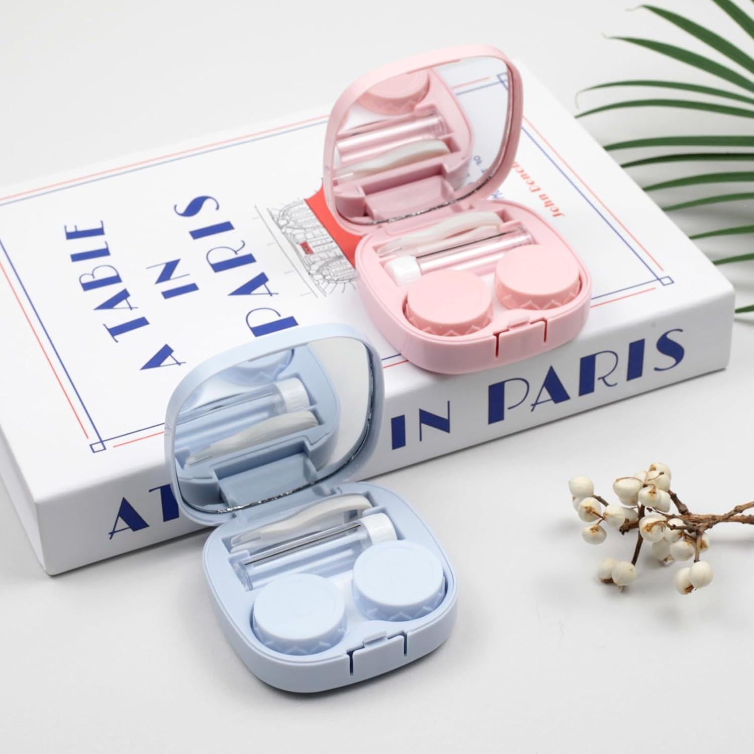 Kit de Viaje para Lentes de Contacto Zoolinn - Rosa y Azul