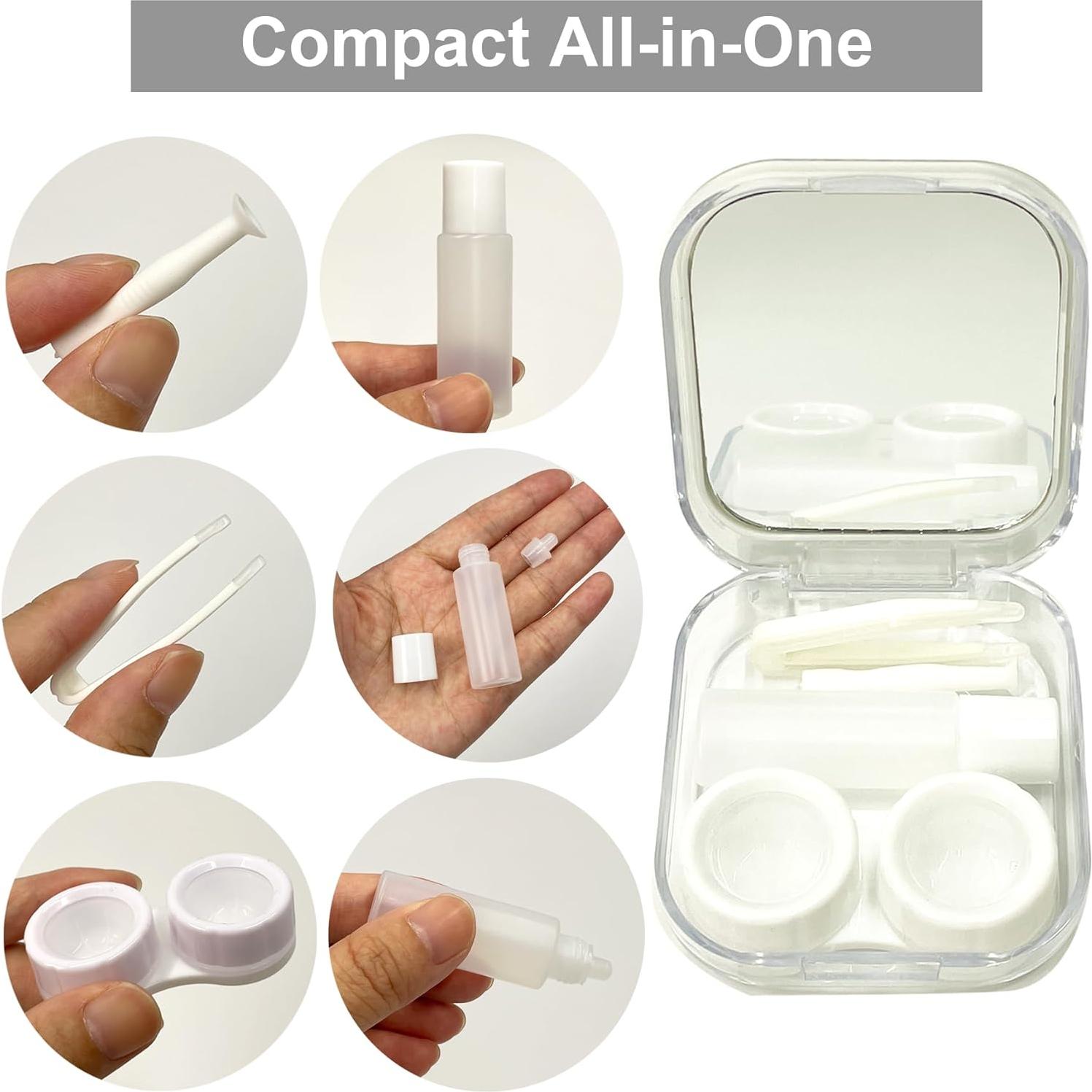 Estuche de Lentes de Contacto Mariposa Howinn con Espejo