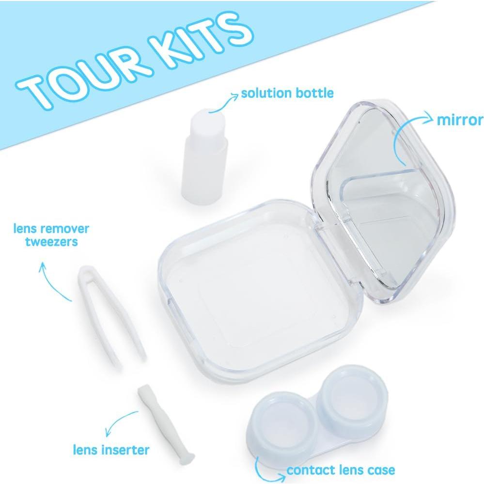 Caja de Lentes de Contacto Vifirstew con Espejo y Herramienta