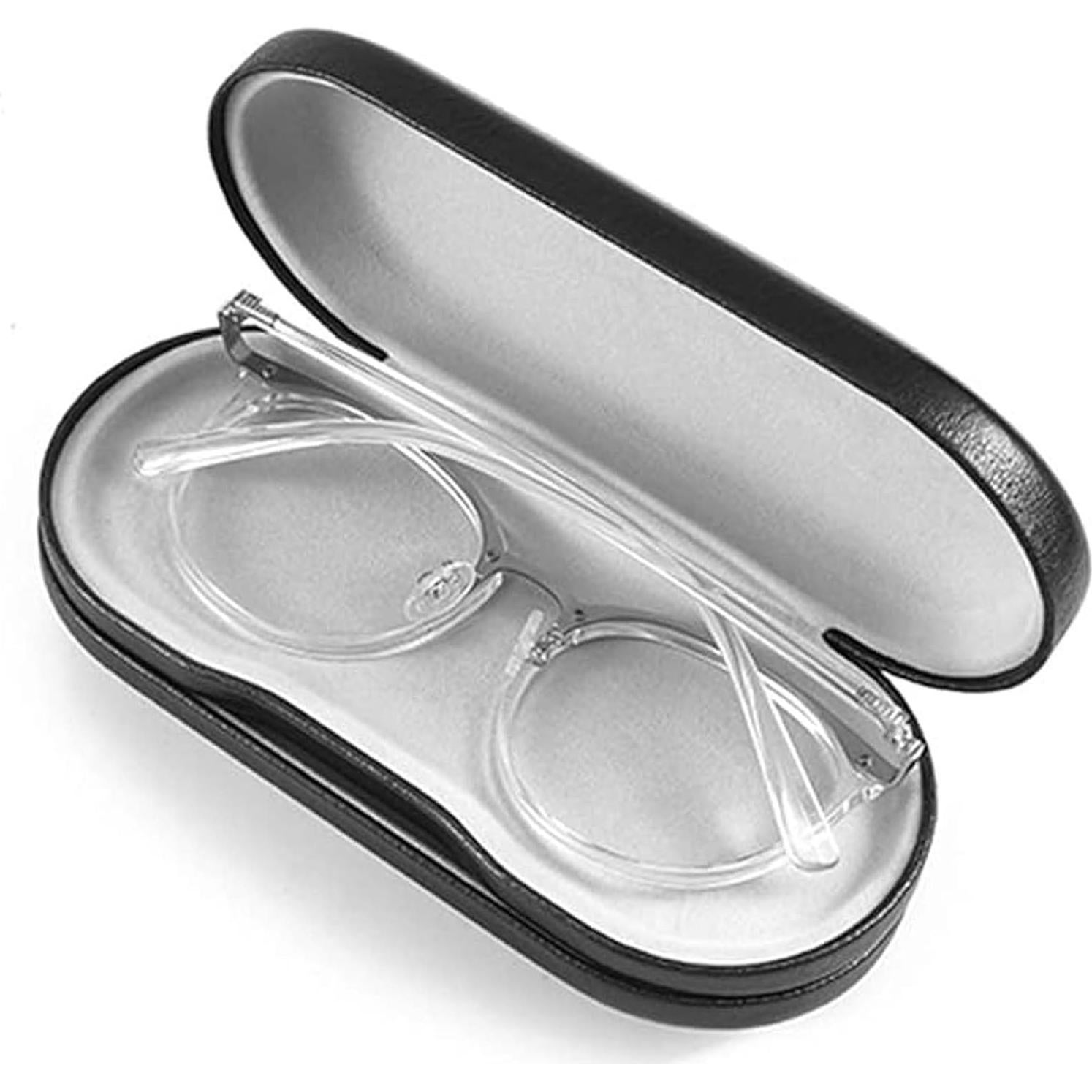 Estuche de Gafas 2 en 1 Negro con Lentes de Contacto
