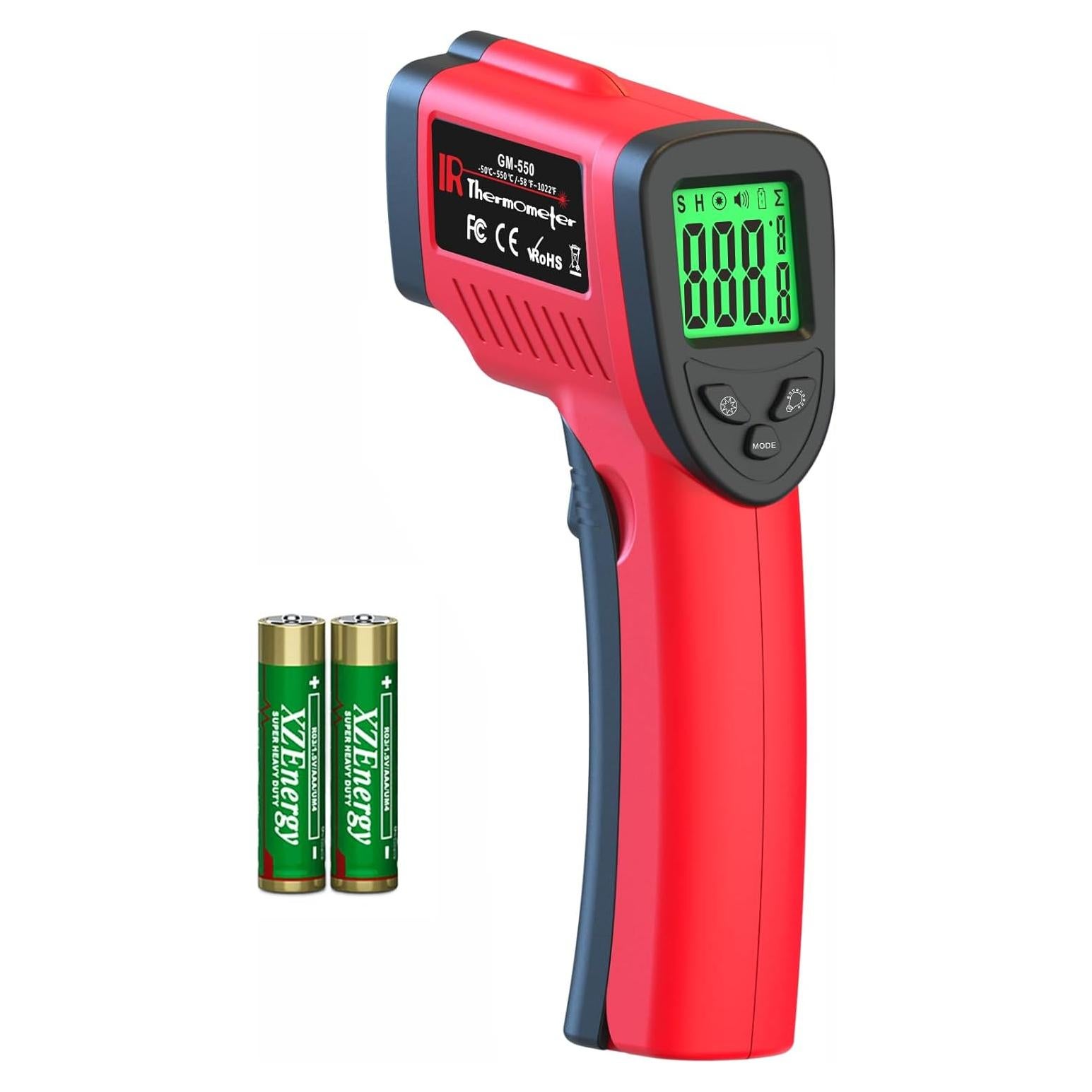 Termómetro Infrarrojo Digital Deasomiye GM-550 Rojo -50°C a 550°C