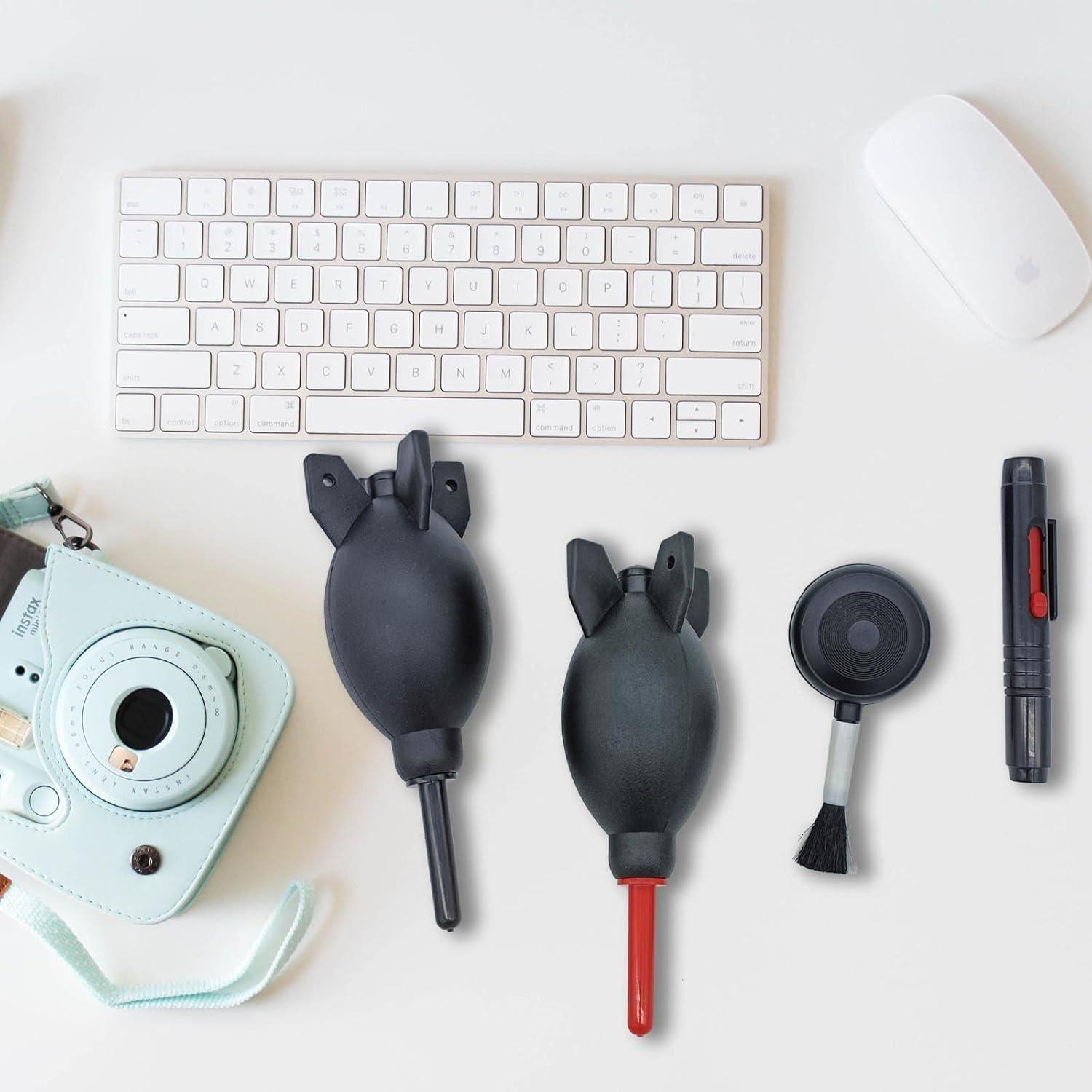 Kit de Limpieza de Lentes LJZP - 5 Piezas con Soplador y Bolsa