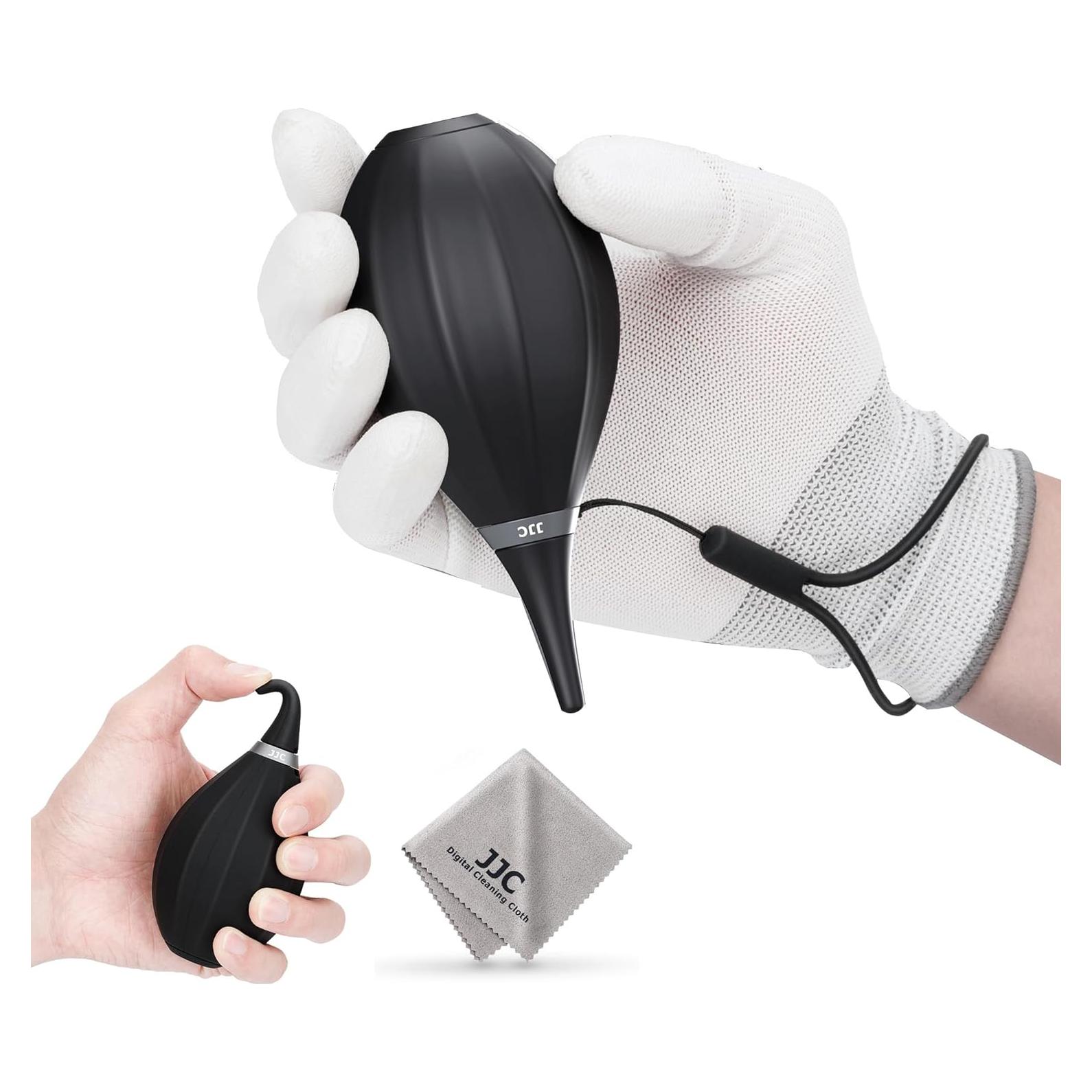 Soplador de Aire JJC Mejorado con Punta de Silicona y Paño