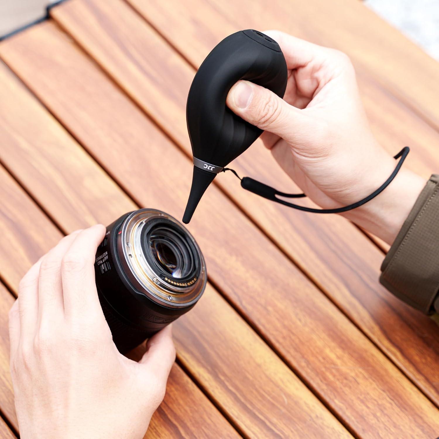 Soplador de Aire JJC Mejorado con Punta de Silicona y Paño