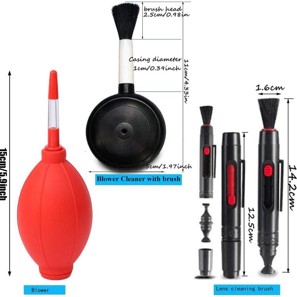 Kit de Limpieza de Cámara Dearjana con Soplador y Cepillo