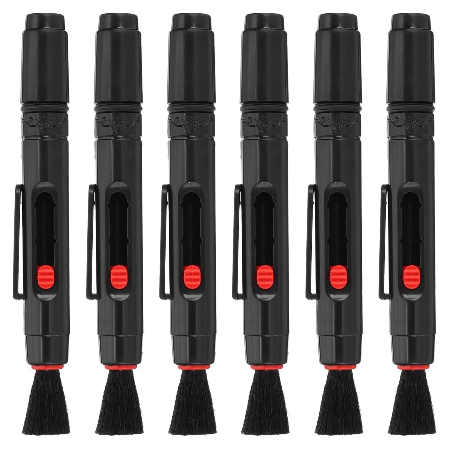 Brocha de Limpieza para Lentes PATIKIL, 6 Pcs, Rojo