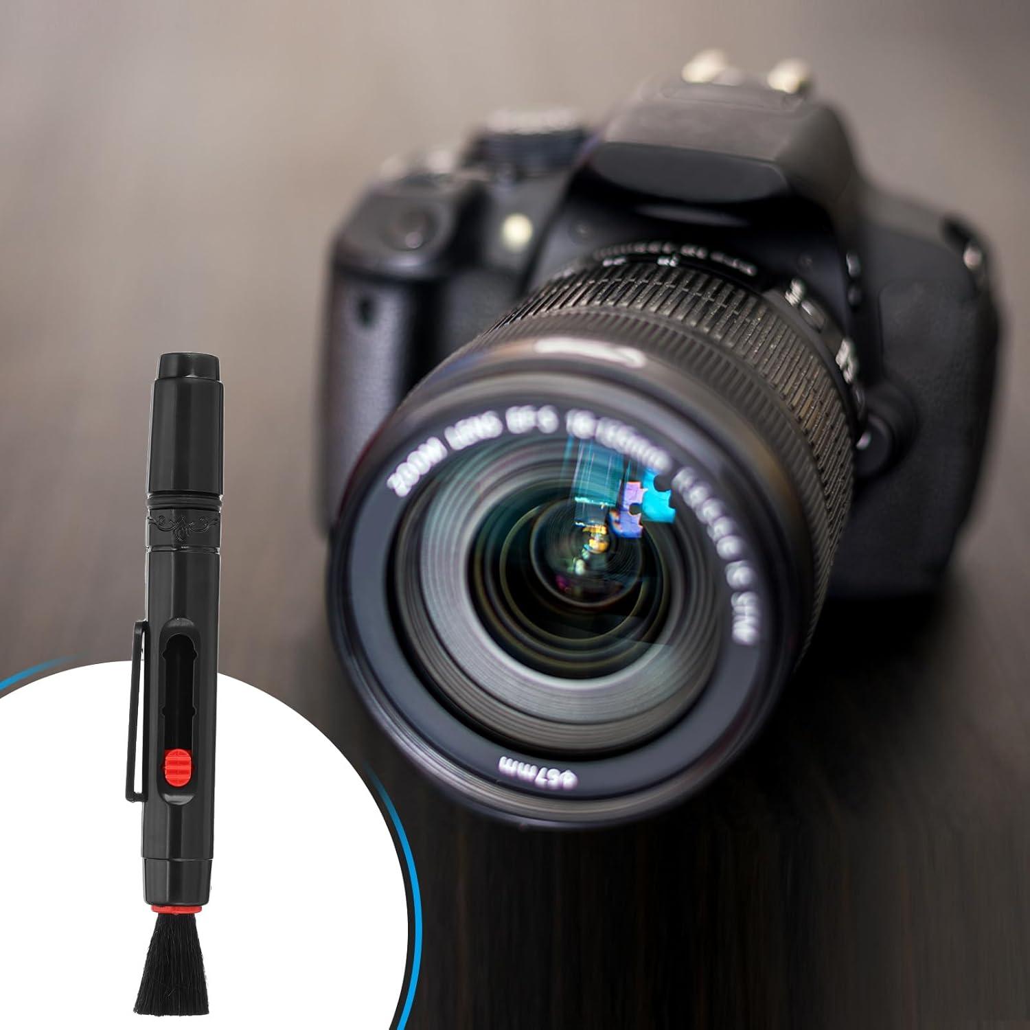 Brocha de Limpieza para Lentes PATIKIL, 6 Pcs, Rojo