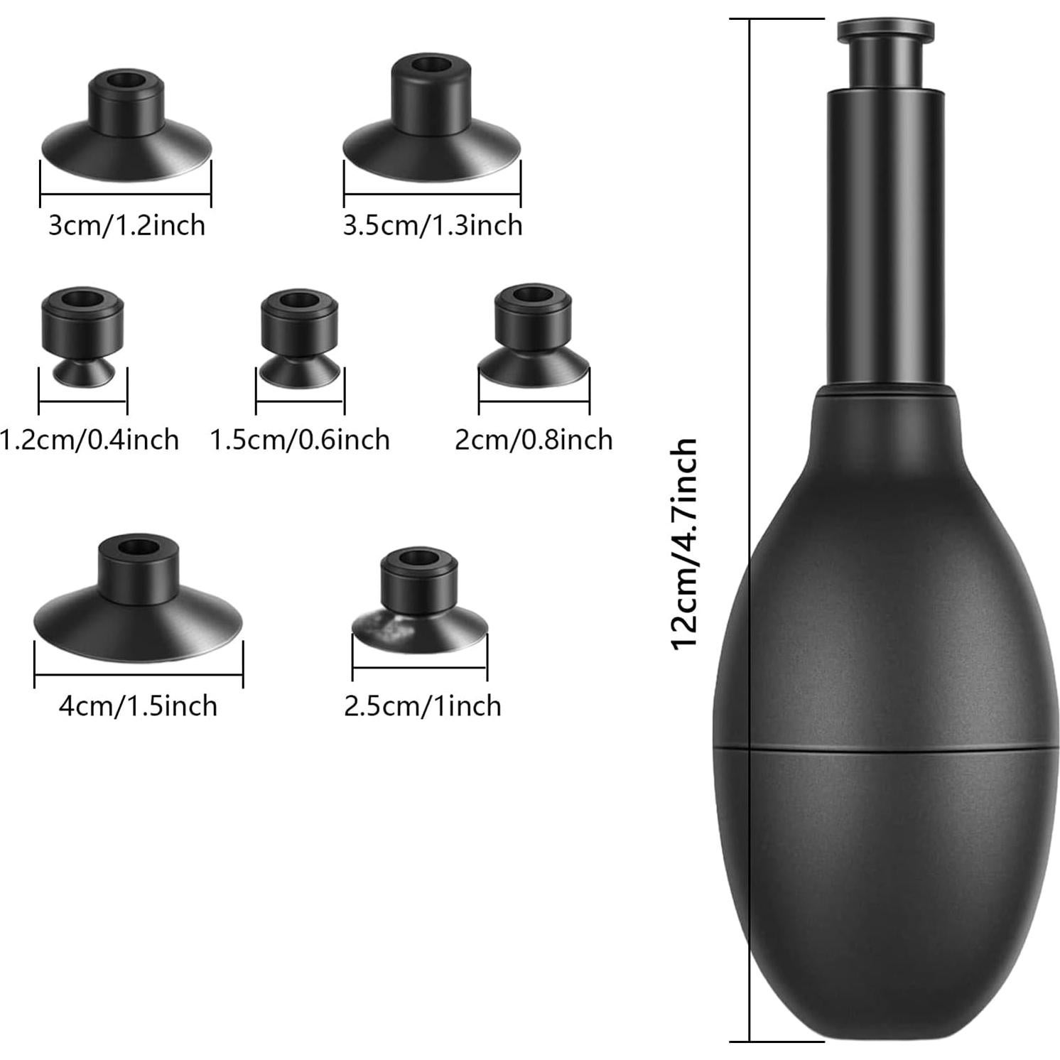 Kit de Succión de Lentes 8-en-1 EastVita con 7 Copas