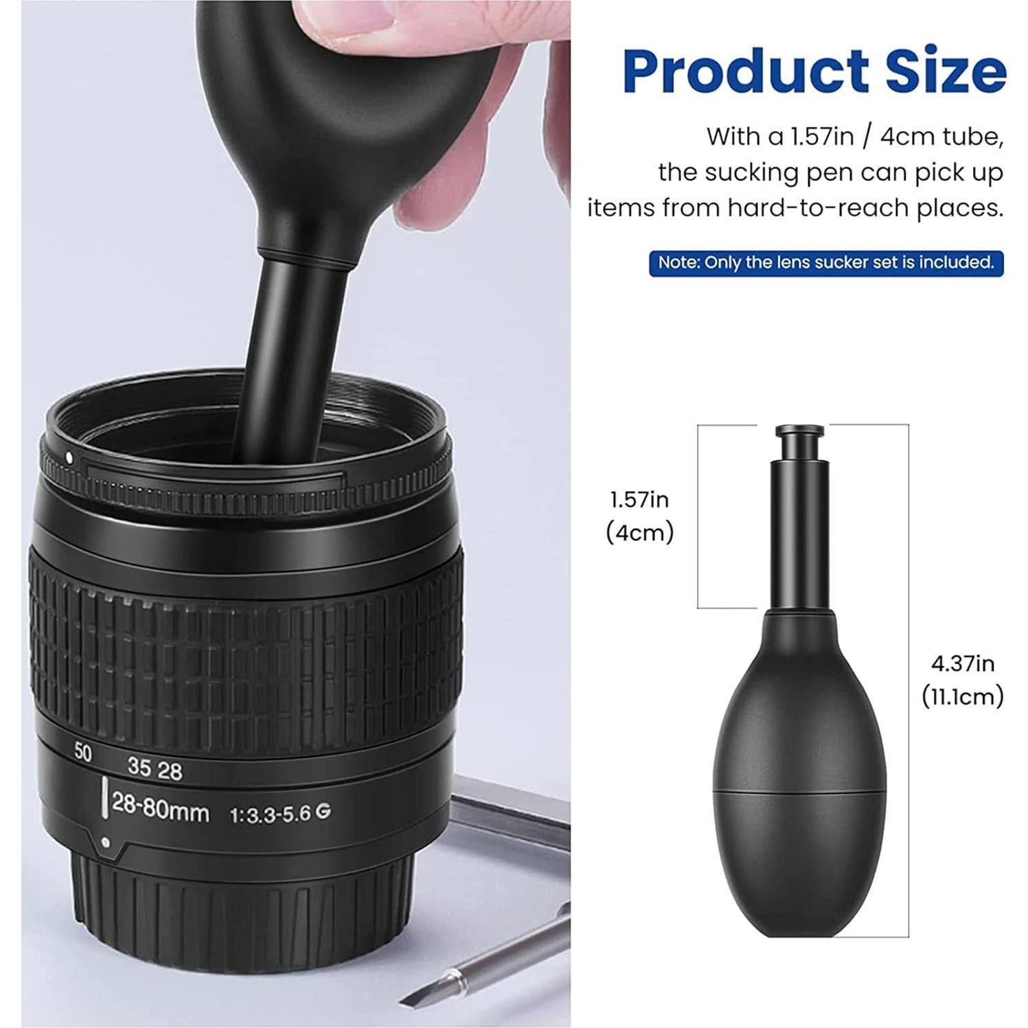 Kit de Succión de Lentes 8-en-1 EastVita con 7 Copas