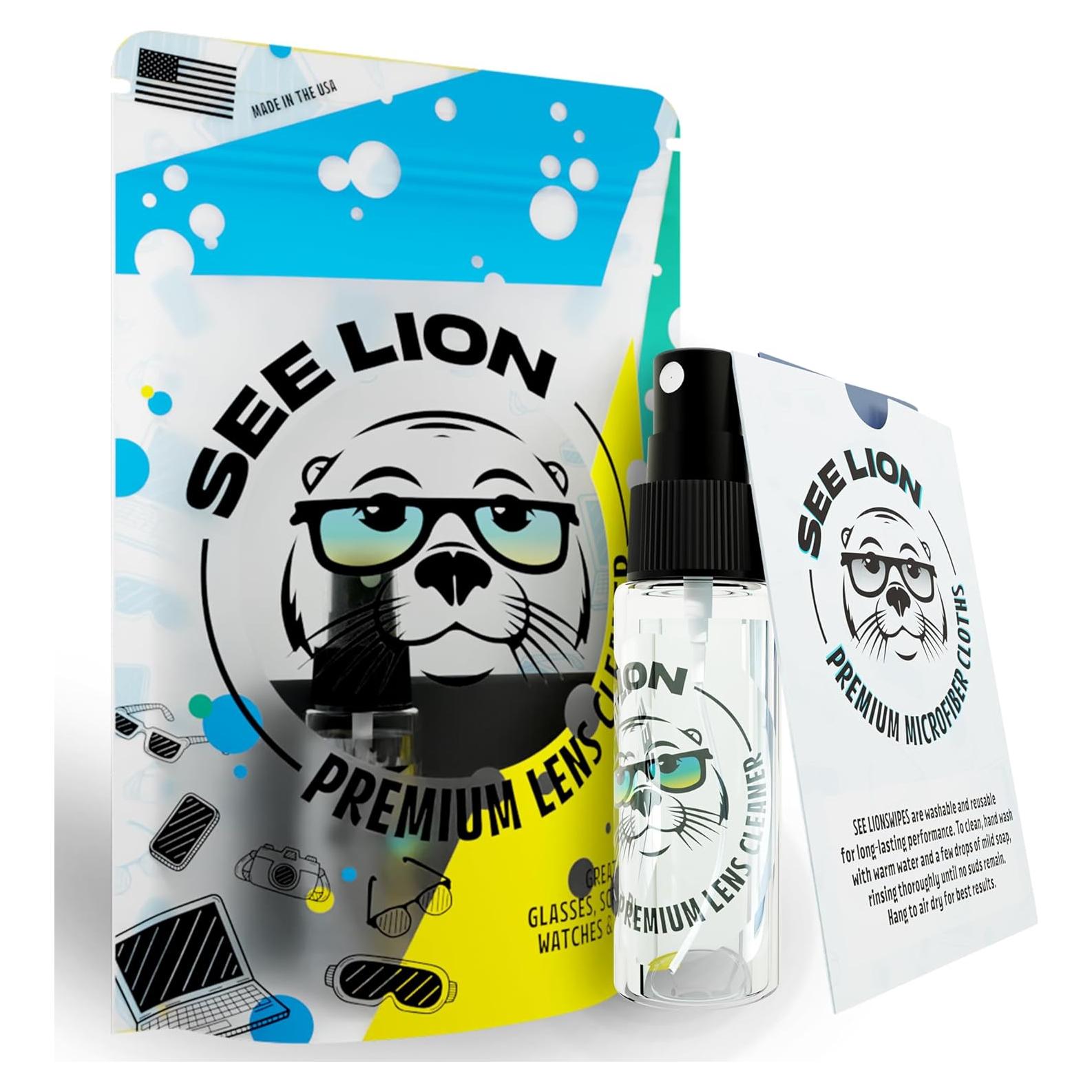 Kit Limpiador de Lentes See Lion 30ml - Fórmula Sin Rayas