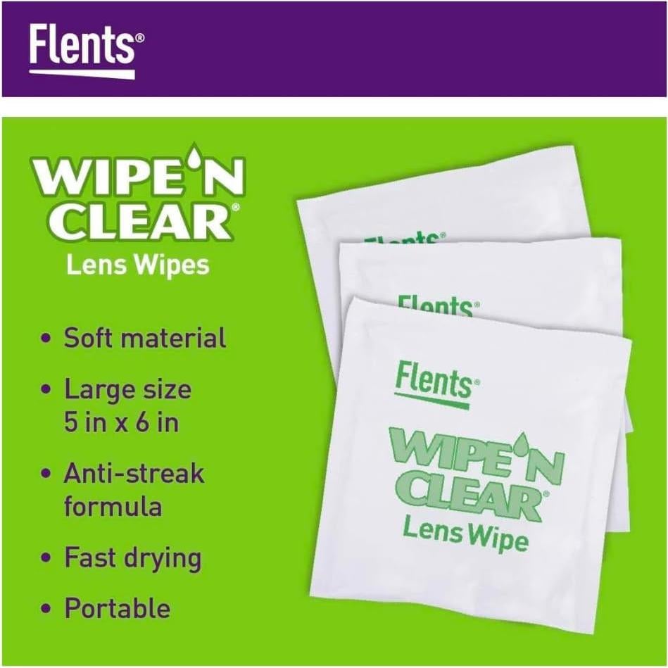 Toallitas para Lentes Flents WIPE'N 75 Unidades Biodegradables
