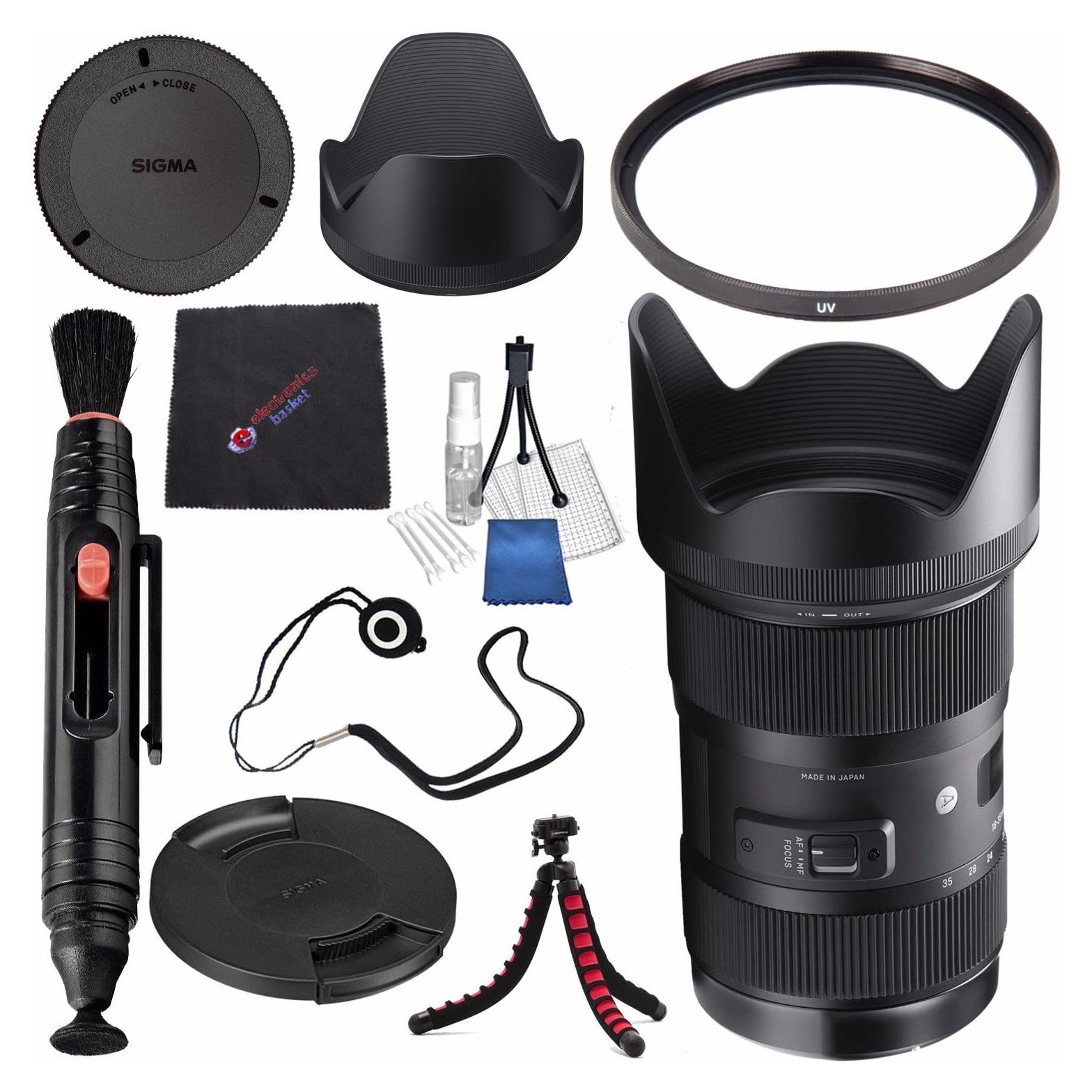 Lente Sigma 18-35mm f/1.8 DC HSM Art para Nikon F + Kit de Limpieza