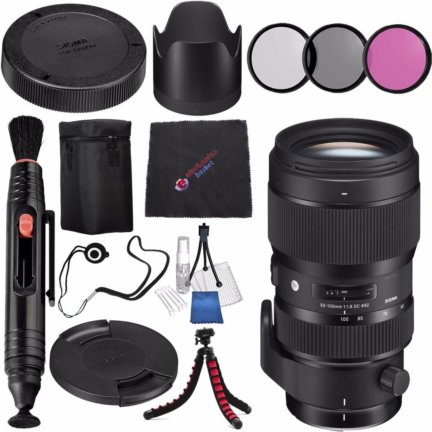 Lente Sigma 50-100mm f/1.8 DC HSM Art para Nikon F + Kit Accesorios