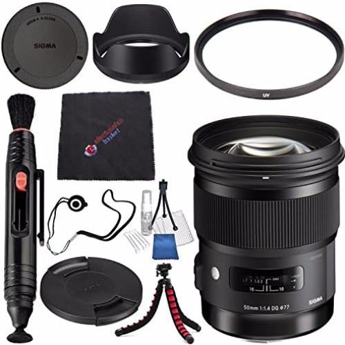 Lente Sigma 50mm f/1.4 DG HSM Art para Nikon F + Kit de Limpieza