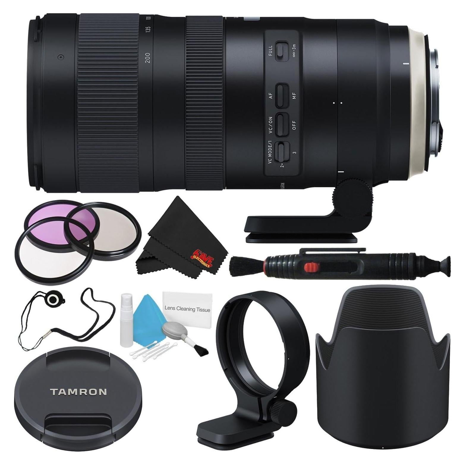 Lente Tamron SP 70-200mm f/2.8 Di VC USD G2 para Canon EF + Kit de Filtros