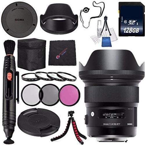 Lente Sigma 24mm f/1.4 DG HSM Art para Nikon F + Kit Accesorios