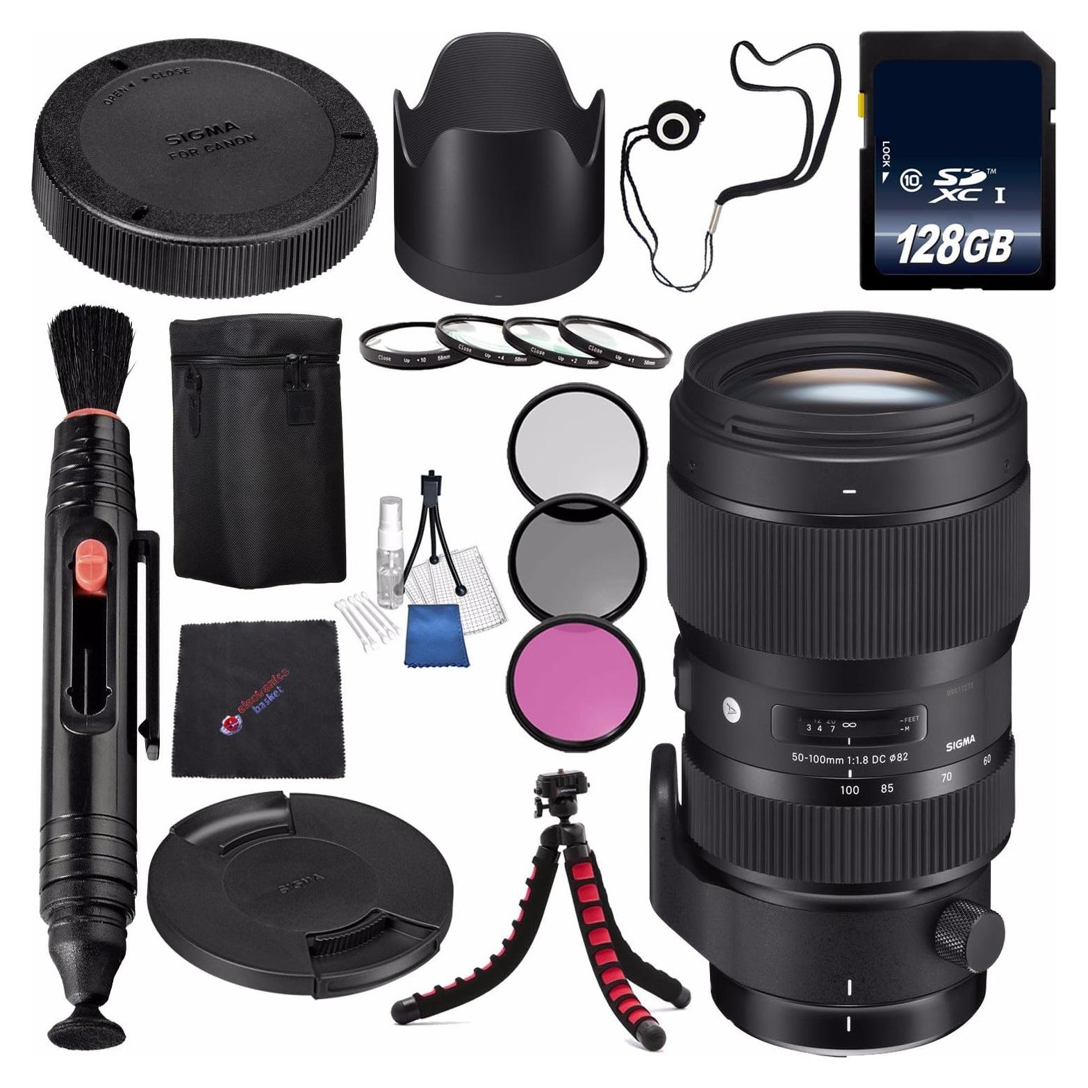 Lente Sigma 50-100mm f/1.8 DC HSM Art para Nikon F + Accesorios