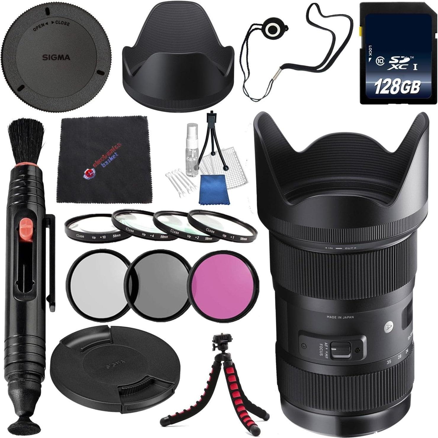 Lente Sigma 18-35mm f/1.8 DC HSM Art para Canon + Kit Accesorios