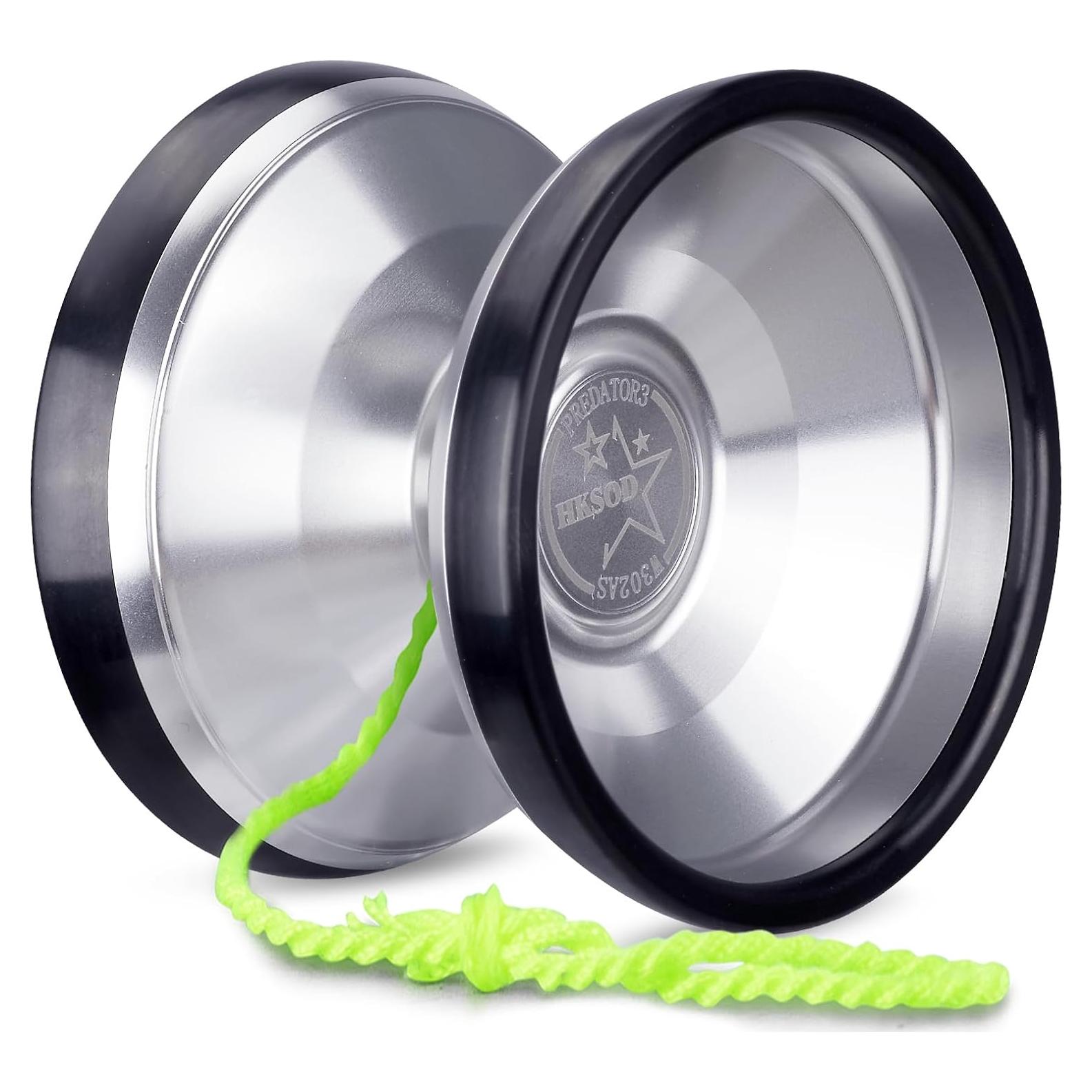 Yoyo Profesional Hksod Predator 3 No Responsivo Plata y Negro