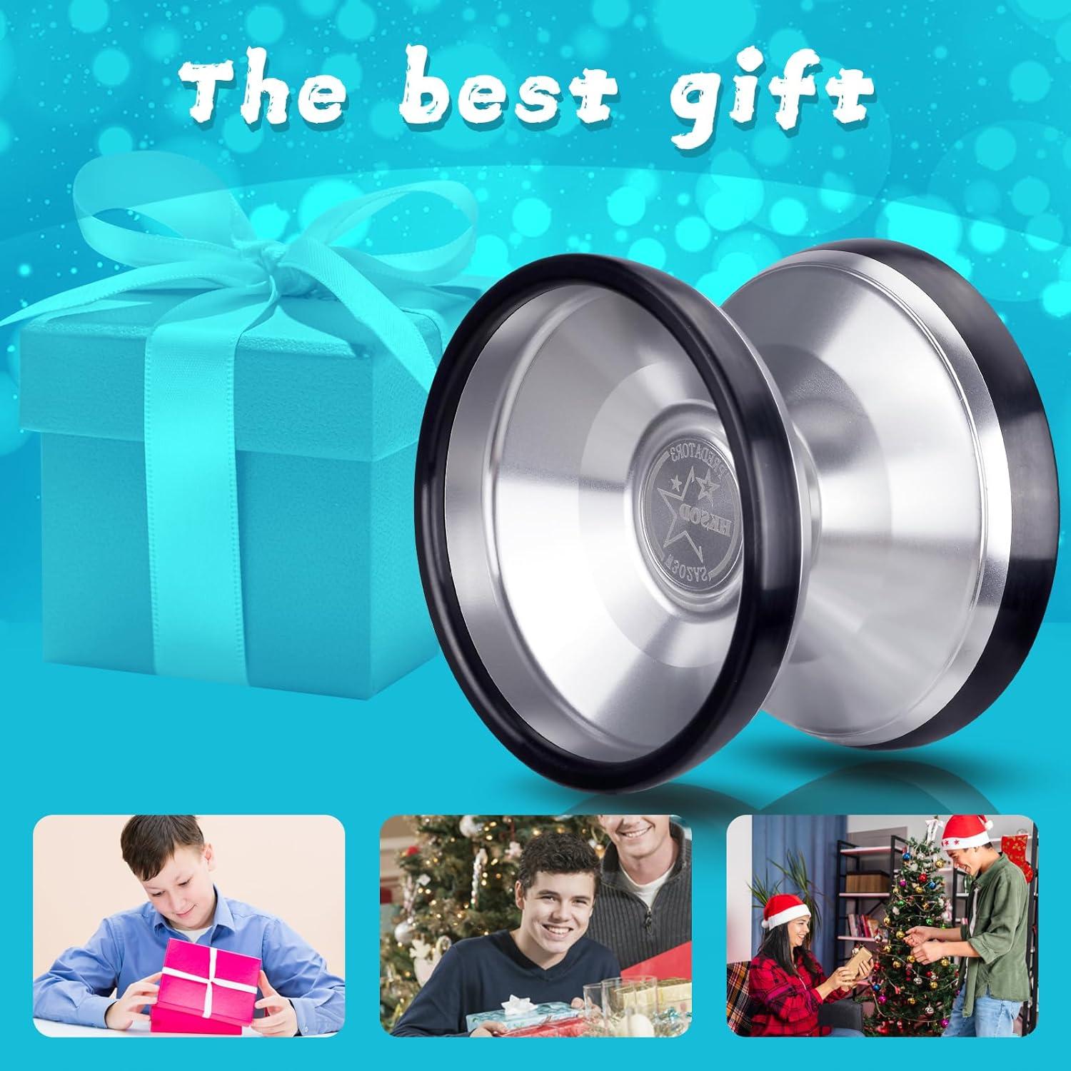 Yoyo Profesional Hksod Predator 3 No Responsivo Plata y Negro