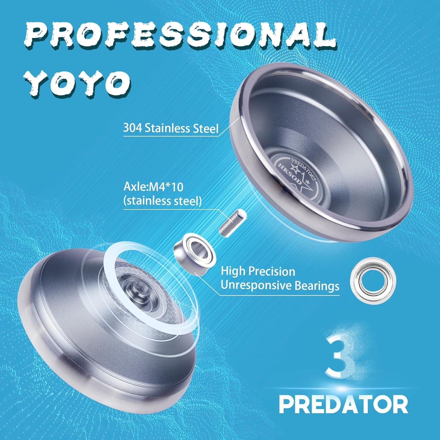 Yoyo Profesional Hksod W302AS Gris para Niños y Adultos