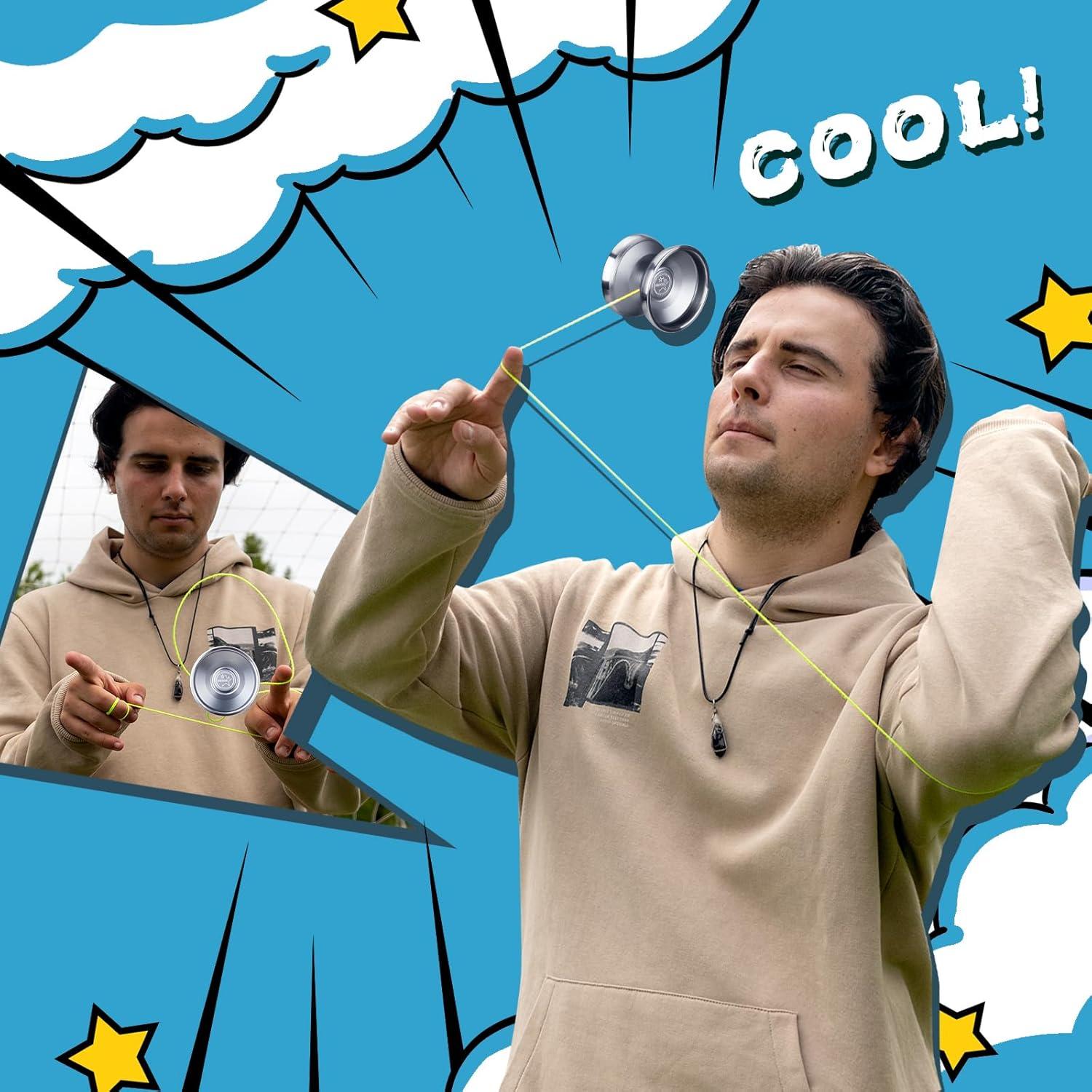 Yoyo Profesional Hksod W302AS Gris para Niños y Adultos