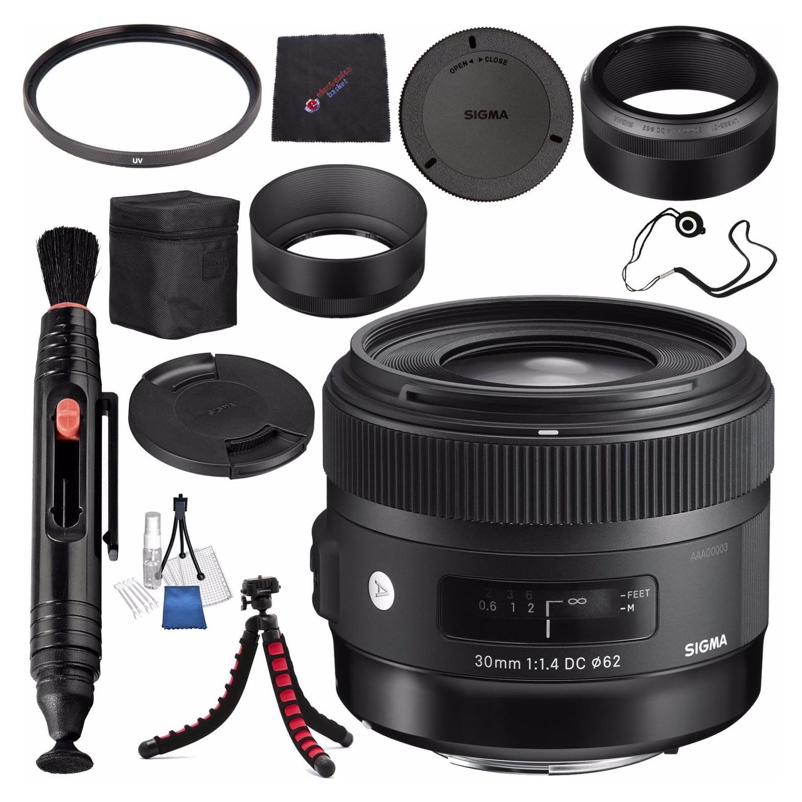 Lente Sigma 30mm f/1.4 DC HSM Art para Canon + Kit de Limpieza